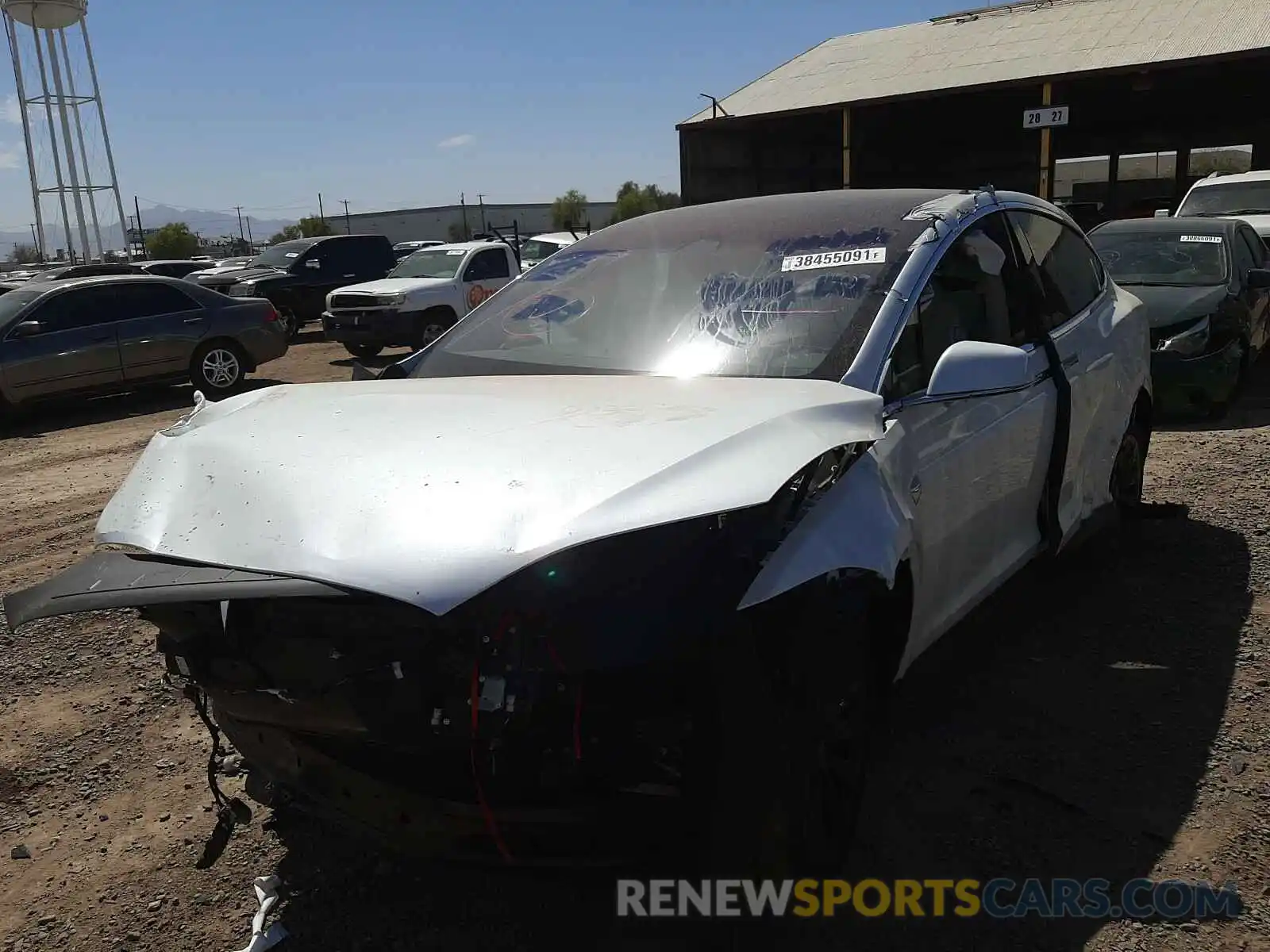 2 Photograph of a damaged car 5YJXCDE2XKF141640 TESLA MODEL X 2019