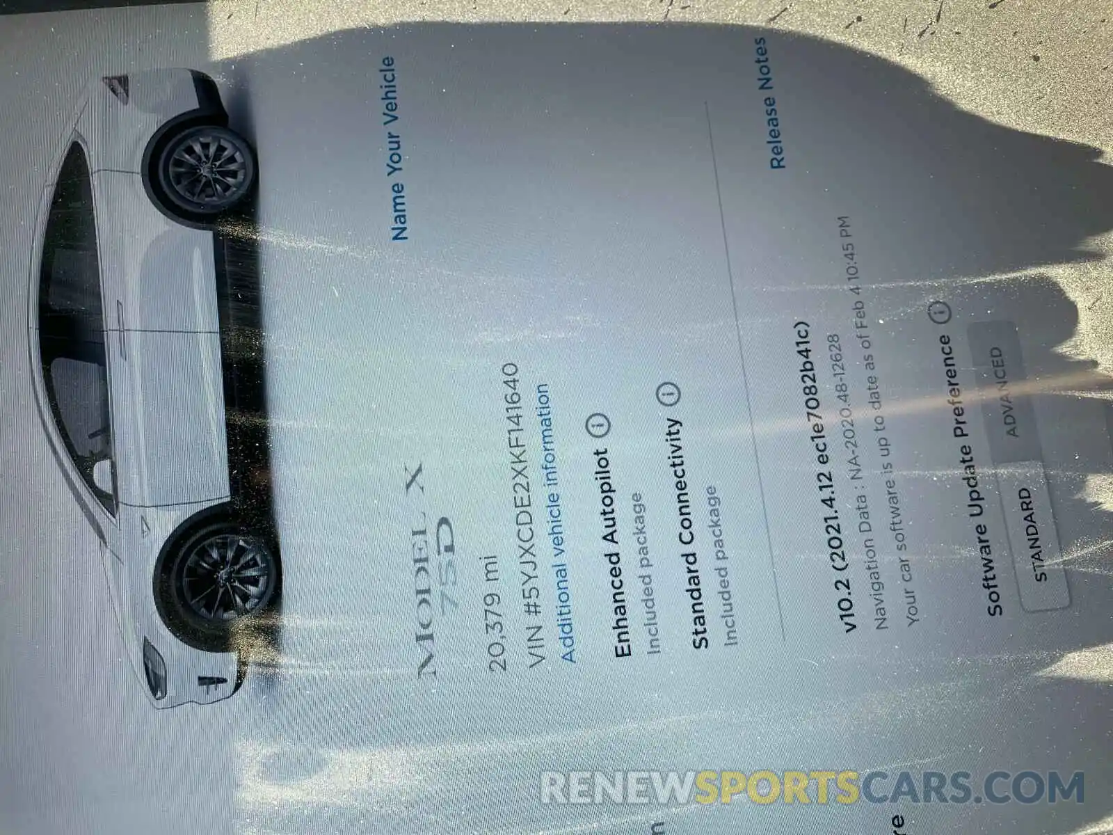 8 Photograph of a damaged car 5YJXCDE2XKF141640 TESLA MODEL X 2019