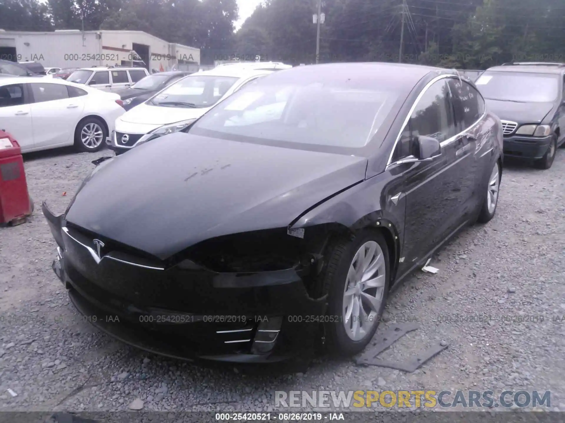 2 Photograph of a damaged car 5YJXCDE2XKF151973 TESLA MODEL X 2019