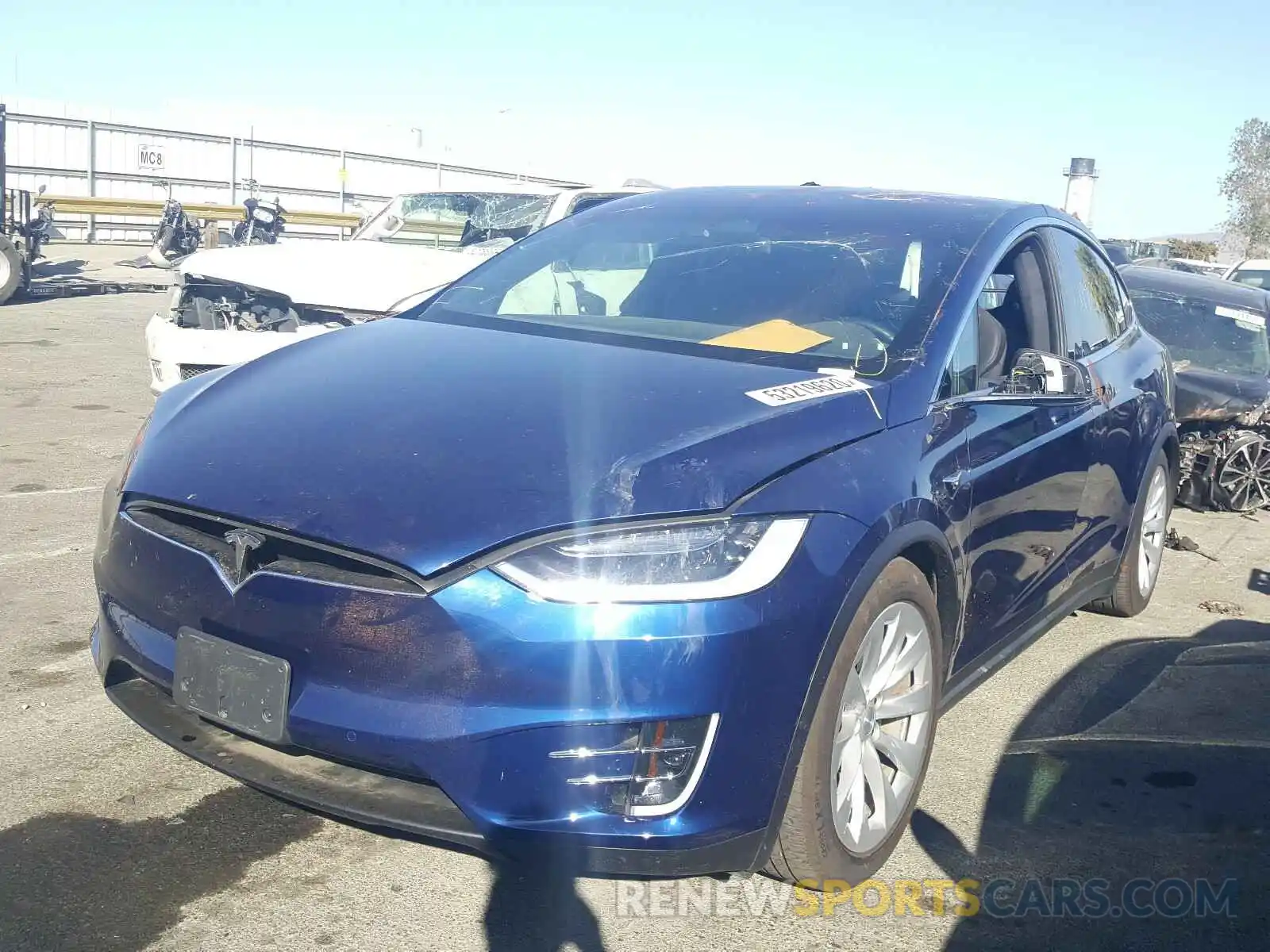 2 Photograph of a damaged car 5YJXCDE2XKF155960 TESLA MODEL X 2019