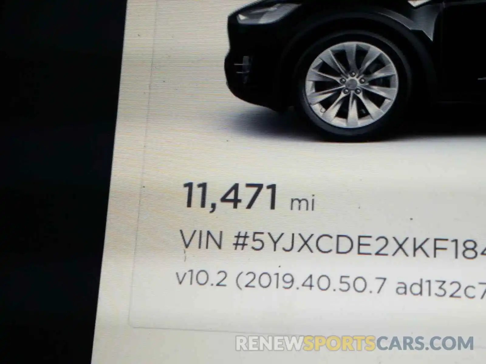 8 Photograph of a damaged car 5YJXCDE2XKF184455 TESLA MODEL X 2019