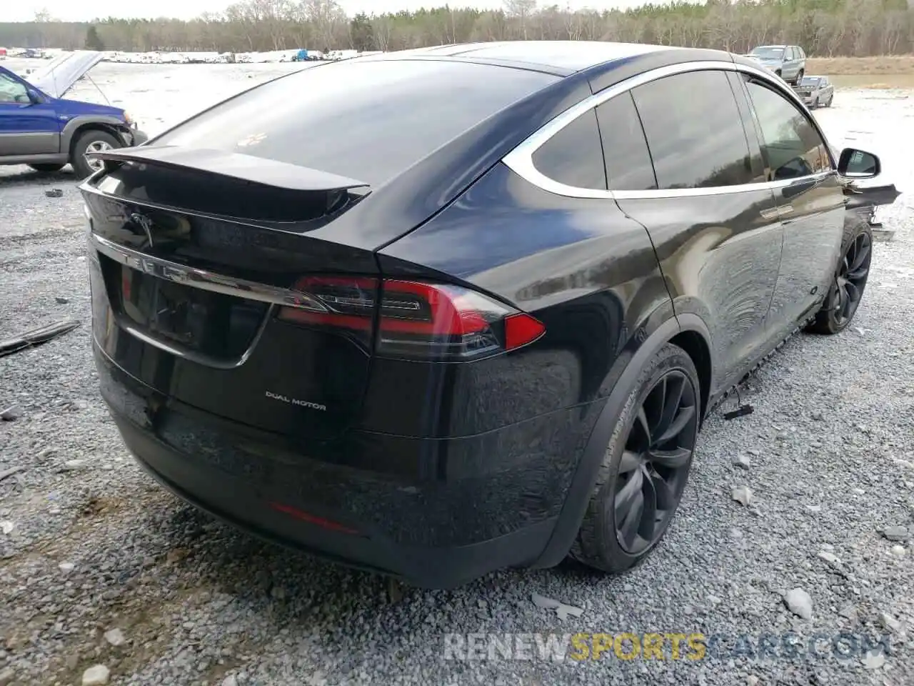 4 Фотография поврежденного автомобиля 5YJXCDE2XKF192734 TESLA MODEL X 2019