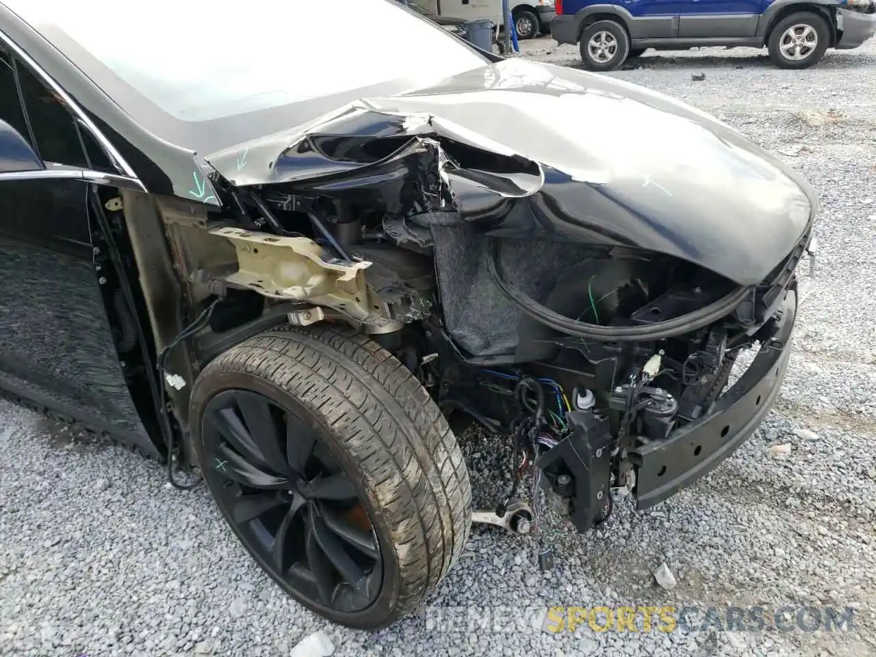 9 Photograph of a damaged car 5YJXCDE2XKF192734 TESLA MODEL X 2019