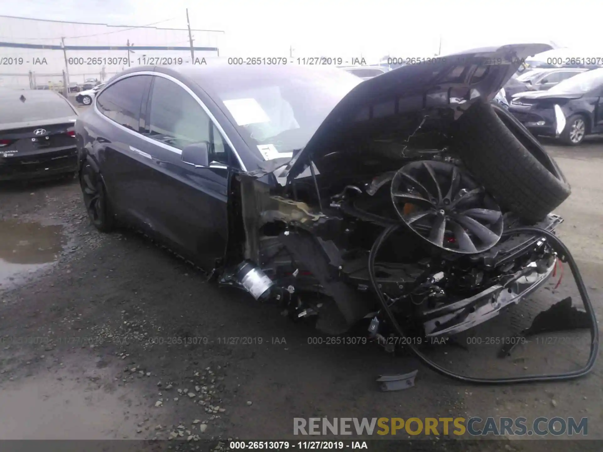 1 Photograph of a damaged car 5YJXCDE40KF183073 TESLA MODEL X 2019