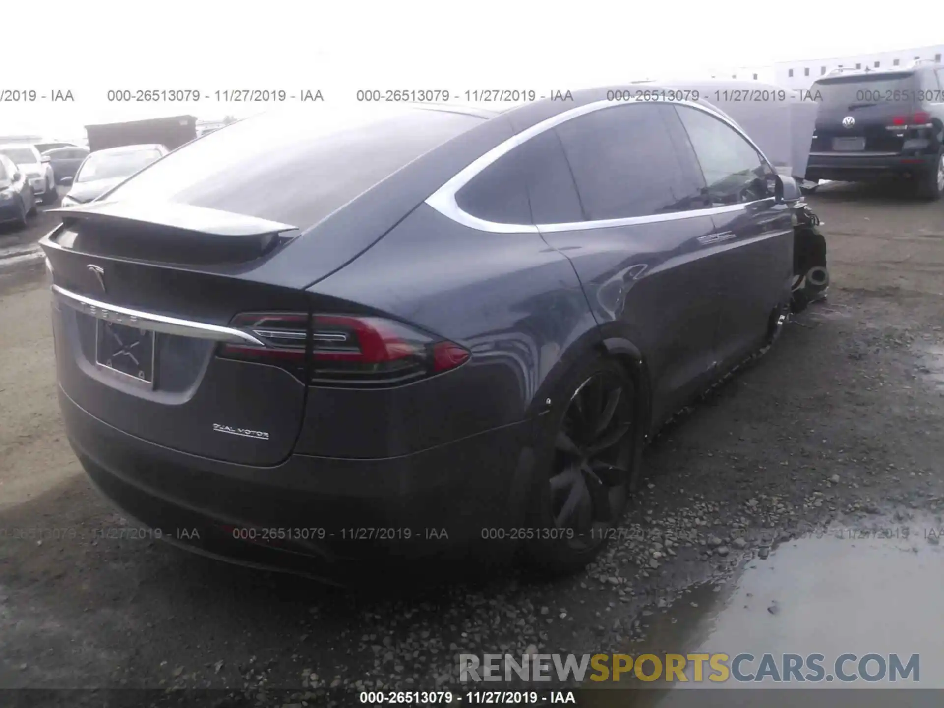 4 Фотография поврежденного автомобиля 5YJXCDE40KF183073 TESLA MODEL X 2019