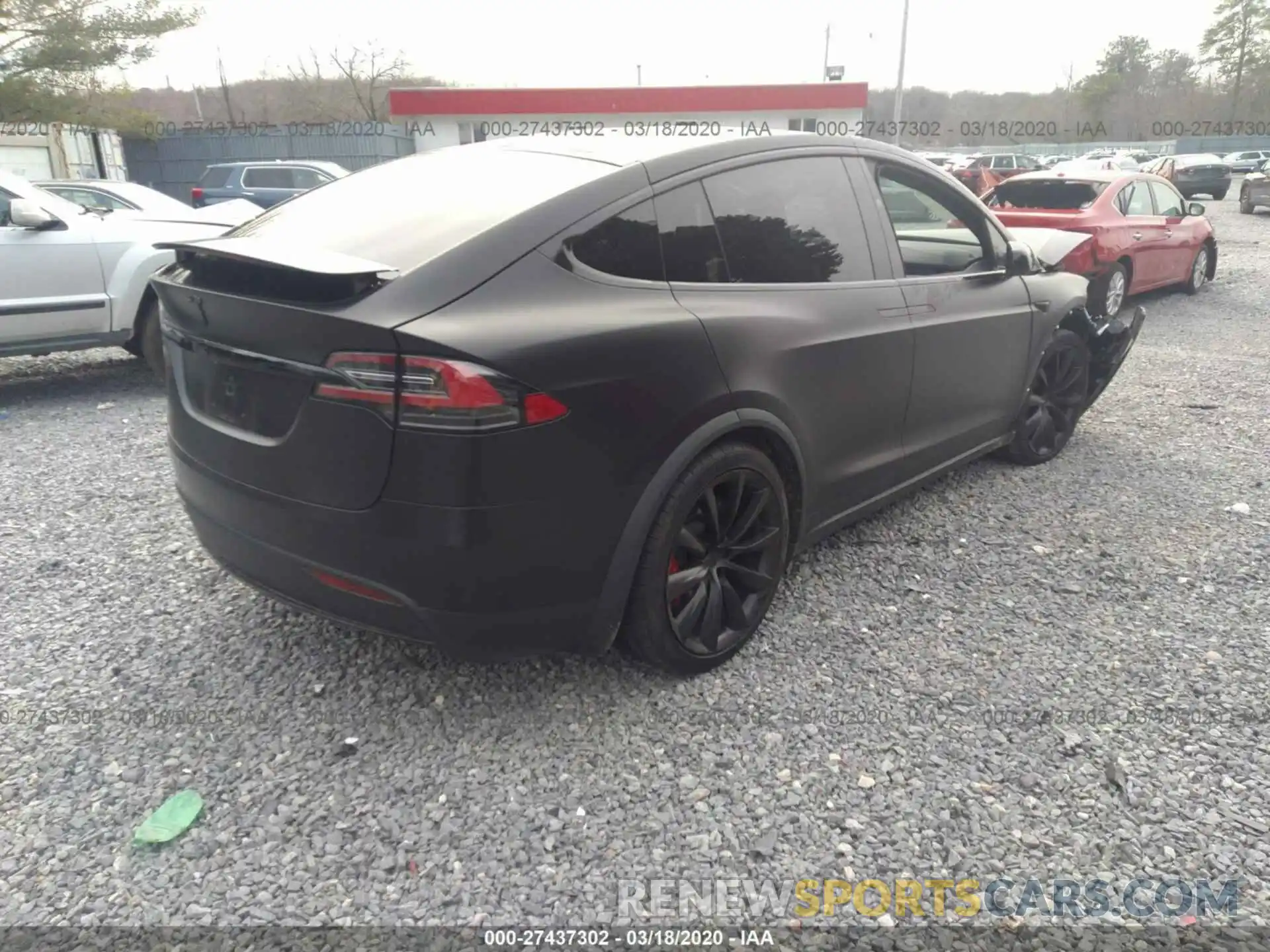 4 Фотография поврежденного автомобиля 5YJXCDE40KF205492 TESLA MODEL X 2019