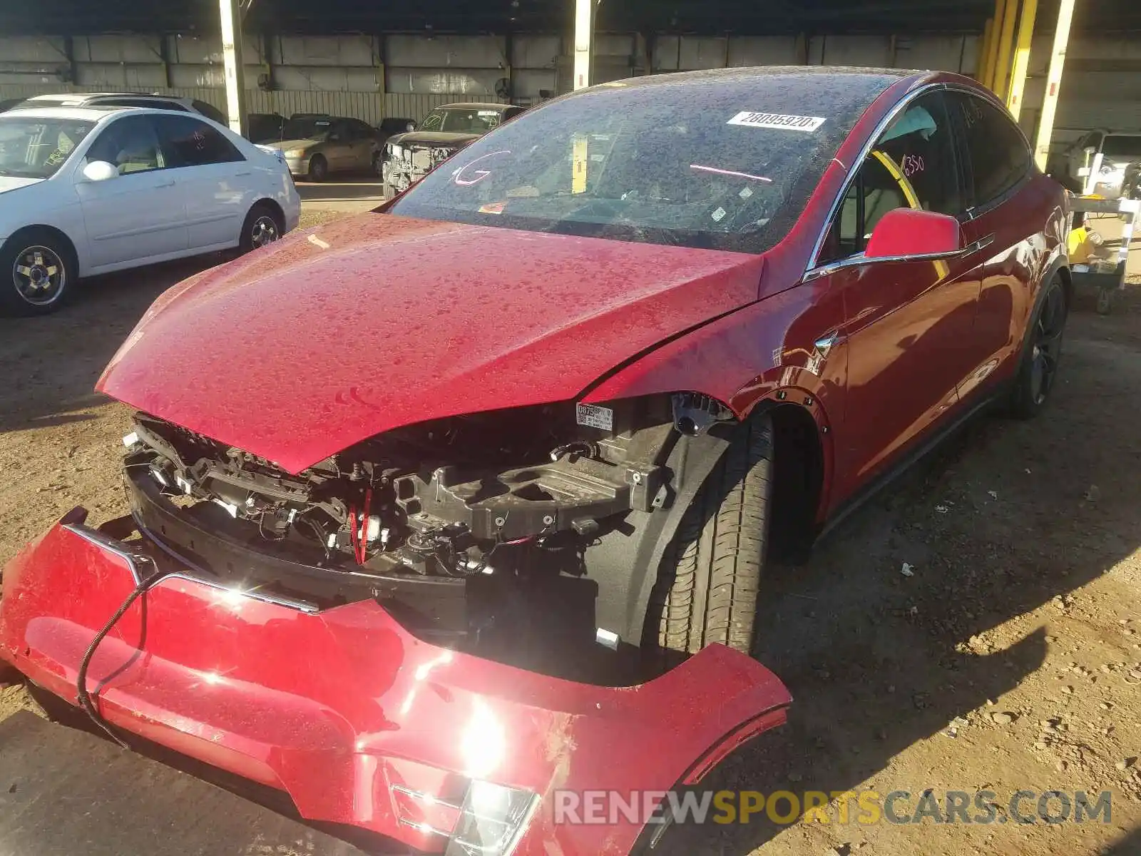 2 Photograph of a damaged car 5YJXCDE42KF186508 TESLA MODEL X 2019