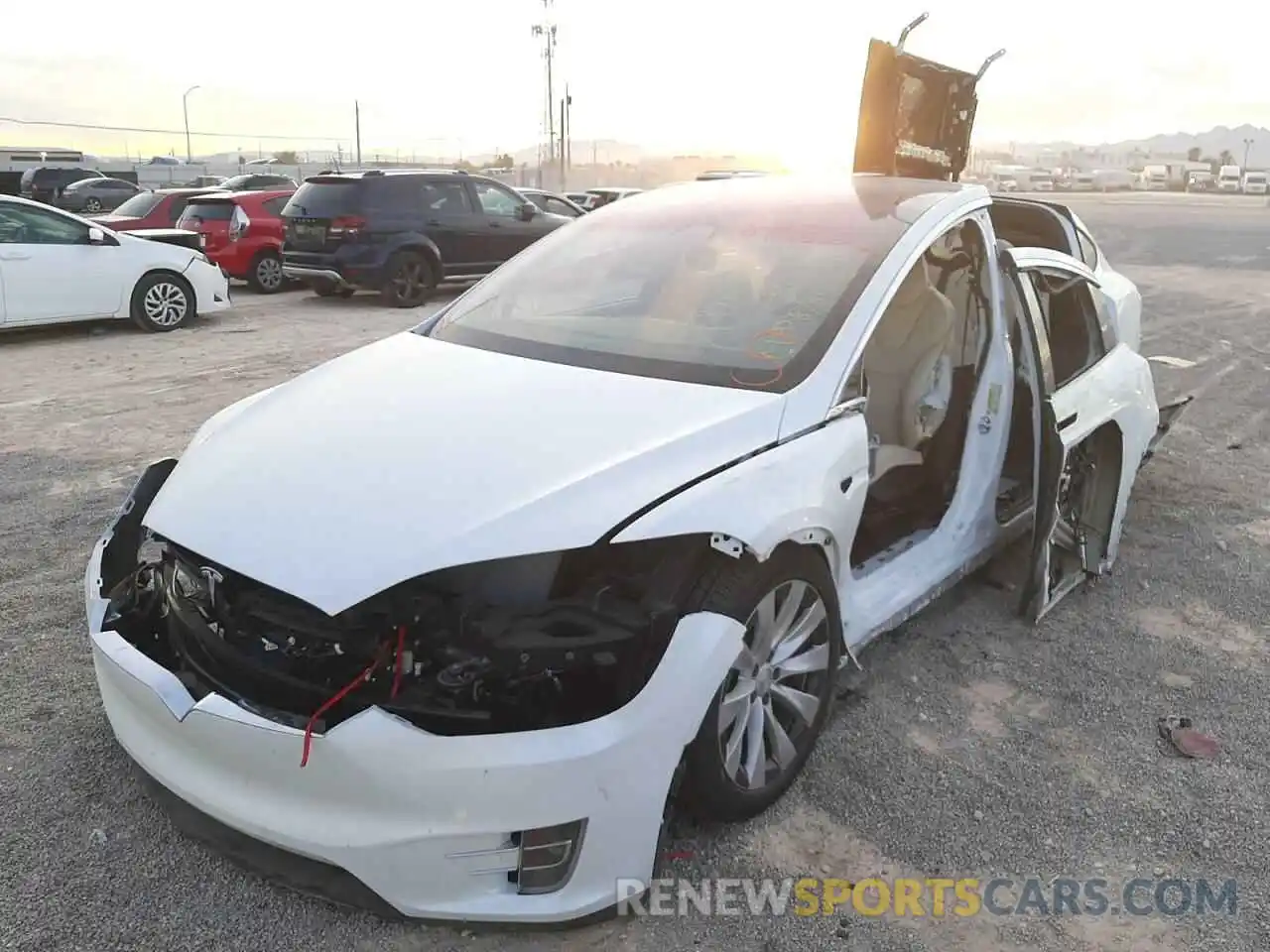 2 Photograph of a damaged car 5YJXCDE43KF211674 TESLA MODEL X 2019