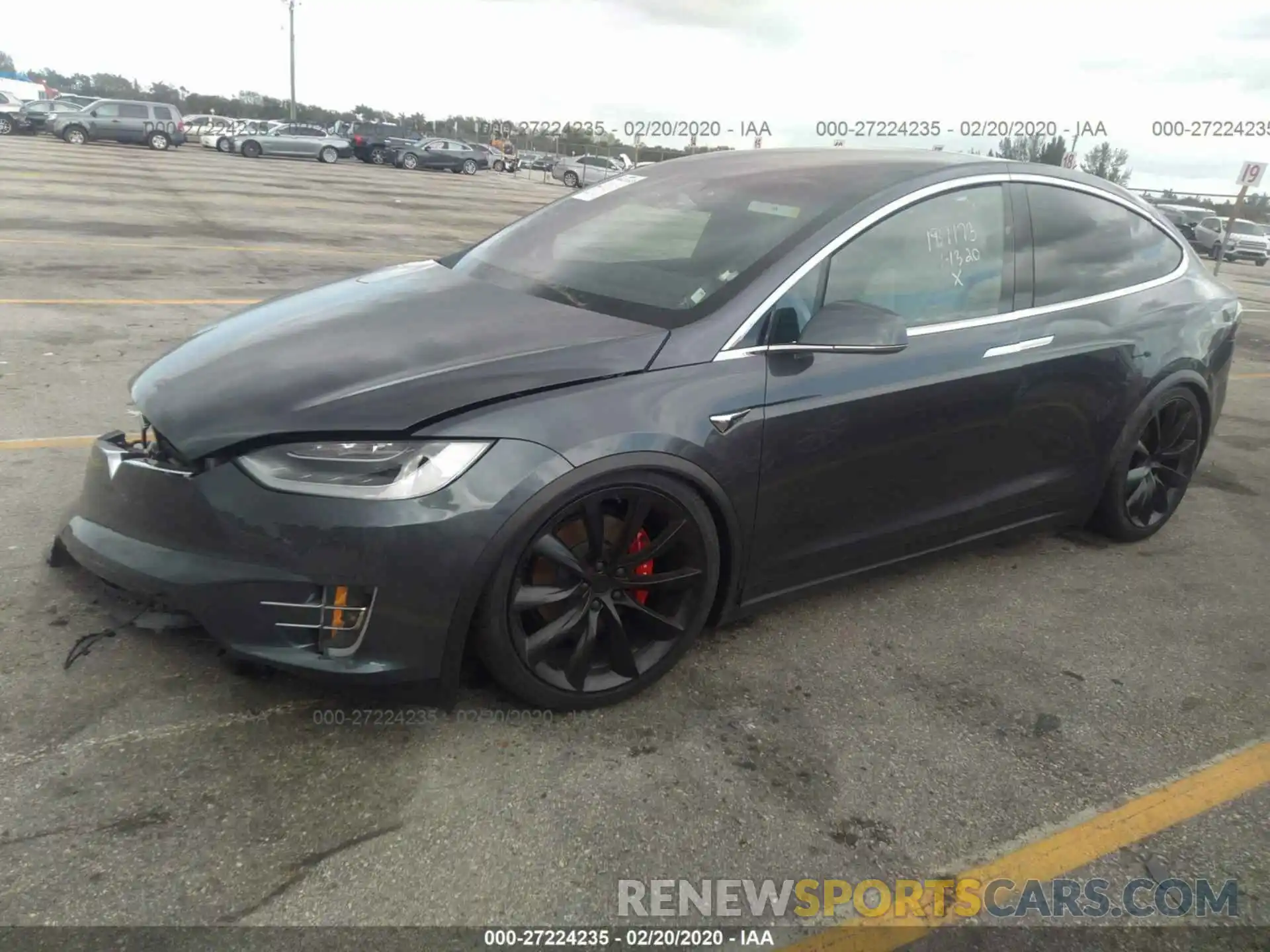 2 Фотография поврежденного автомобиля 5YJXCDE44KF187823 TESLA MODEL X 2019