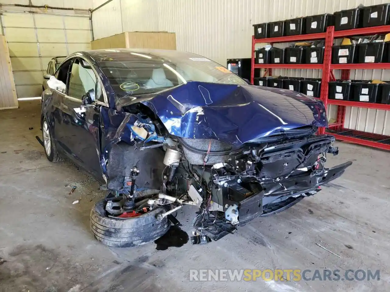 1 Photograph of a damaged car 5YJXCDE44KF193492 TESLA MODEL X 2019