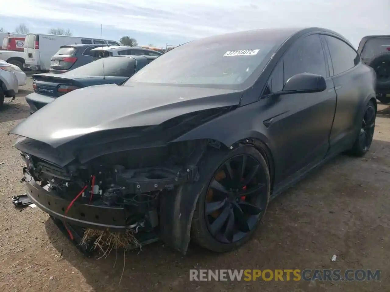 2 Photograph of a damaged car 5YJXCDE49KF191382 TESLA MODEL X 2019