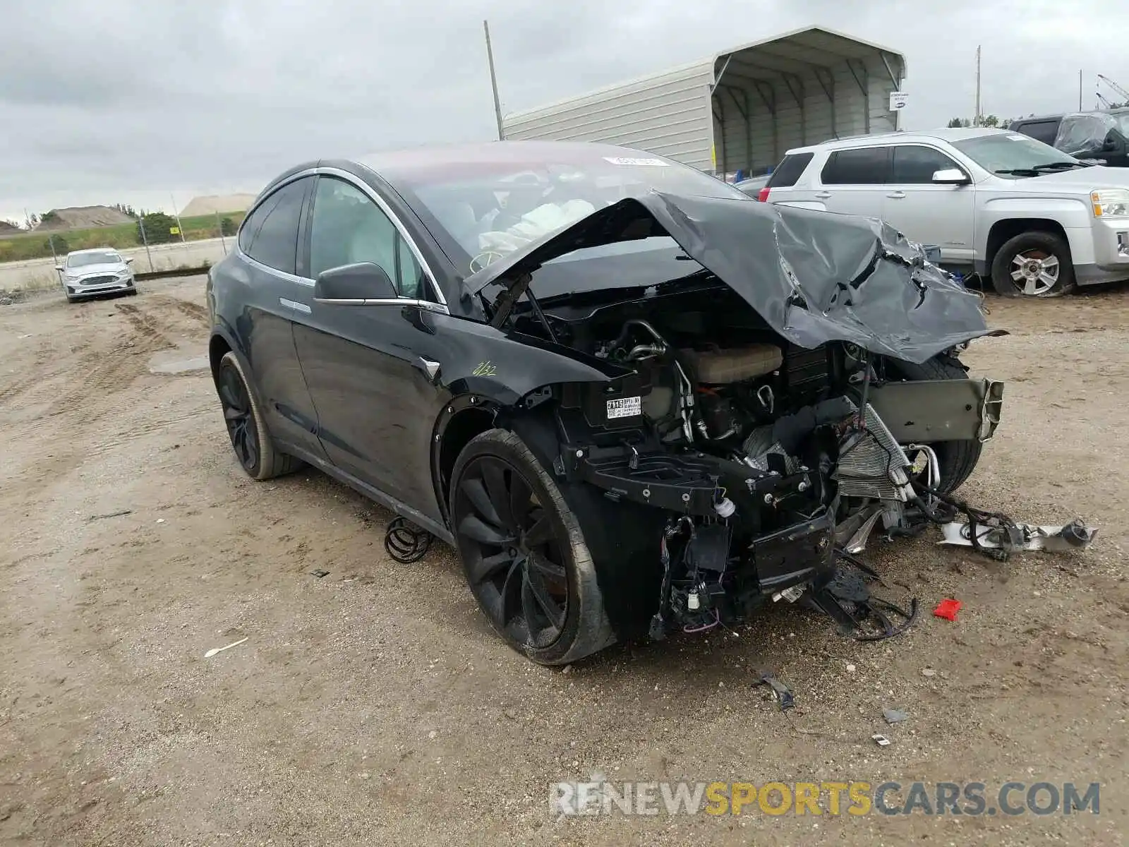 1 Photograph of a damaged car 5YJXCAE20LF229807 TESLA MODEL X 2020