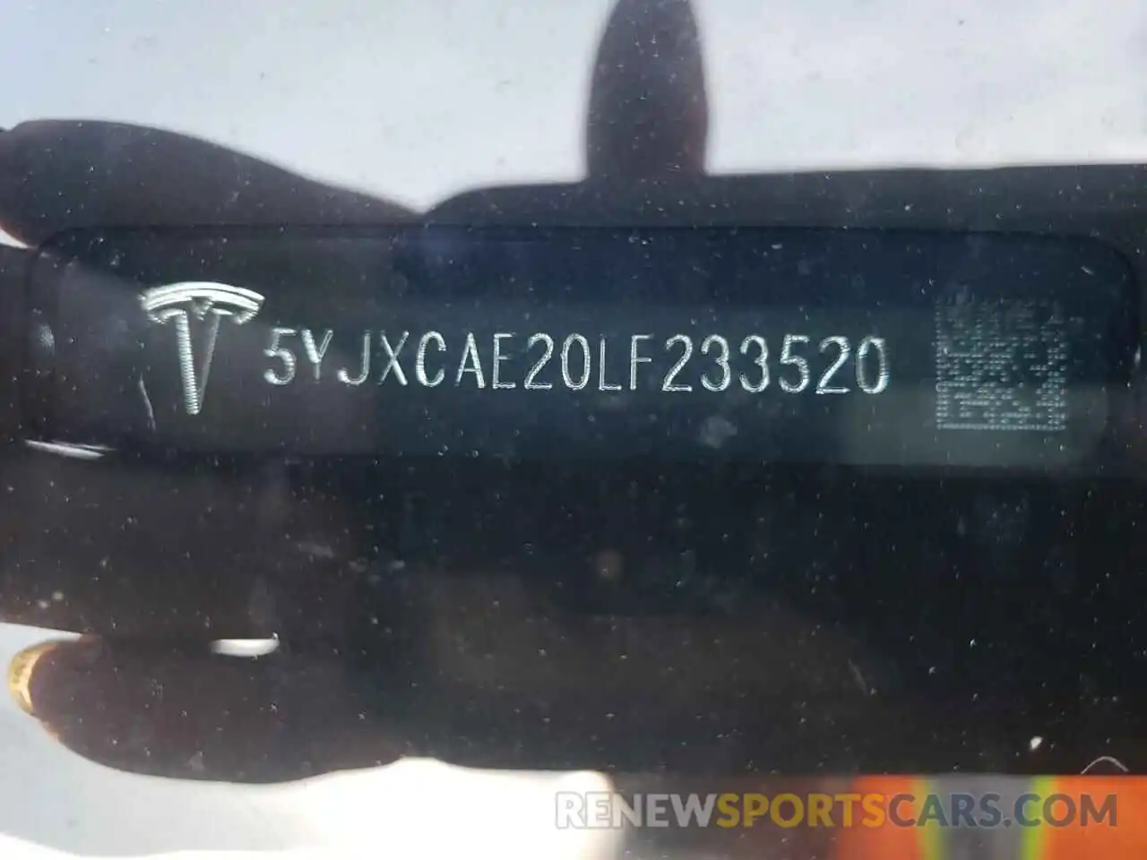 10 Photograph of a damaged car 5YJXCAE20LF233520 TESLA MODEL X 2020