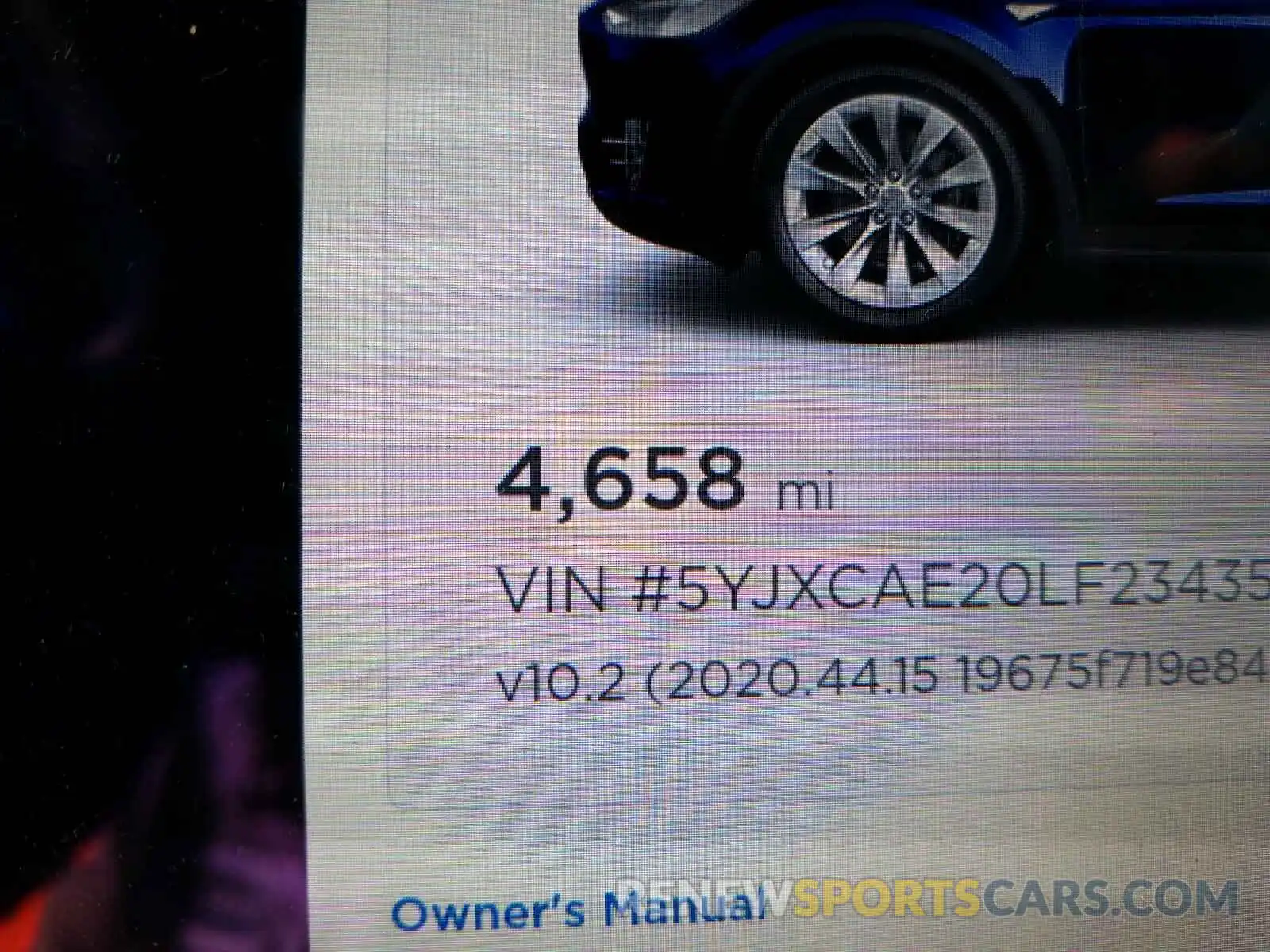 8 Фотография поврежденного автомобиля 5YJXCAE20LF234358 TESLA MODEL X 2020