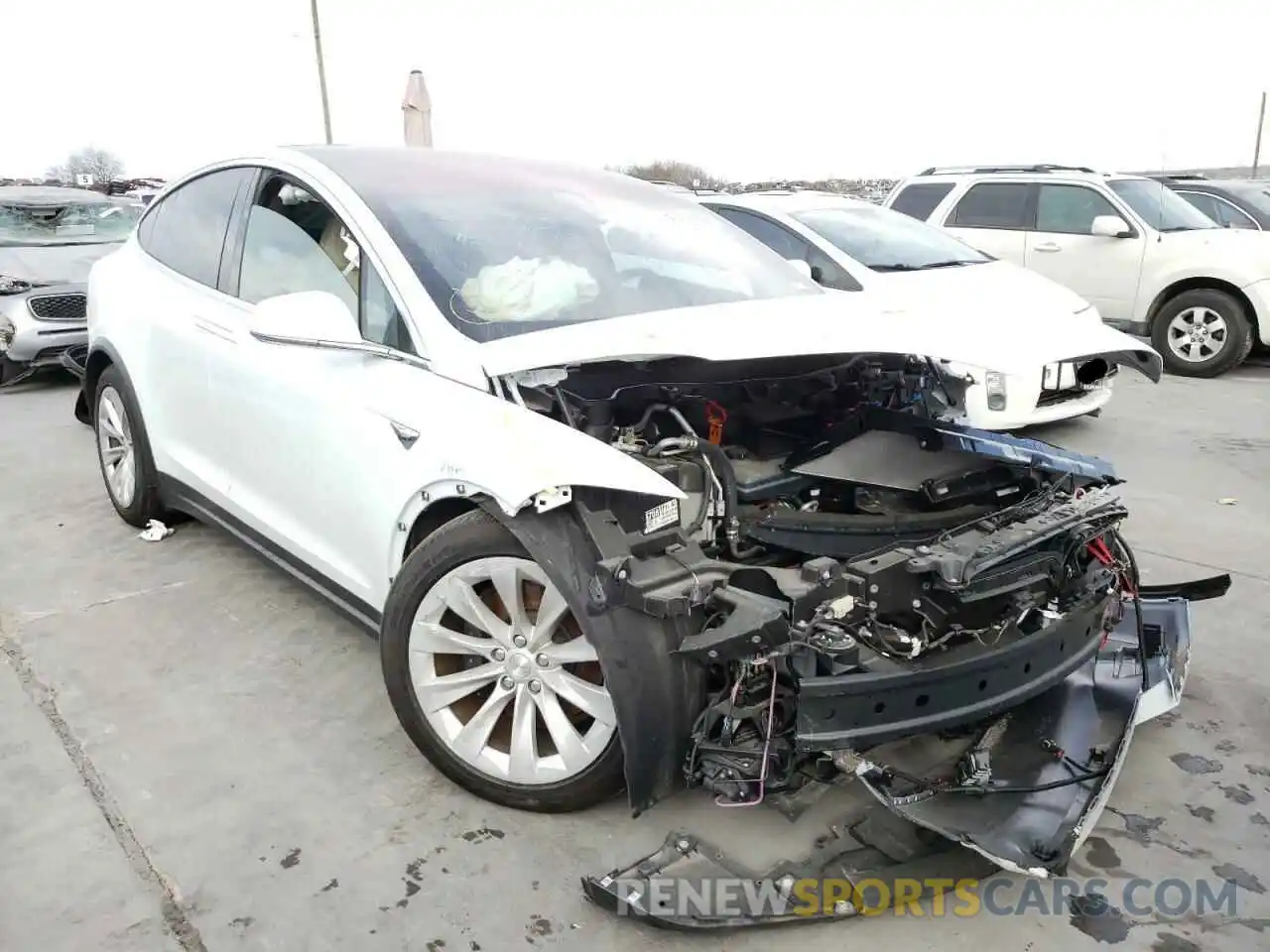 1 Photograph of a damaged car 5YJXCAE20LF250253 TESLA MODEL X 2020