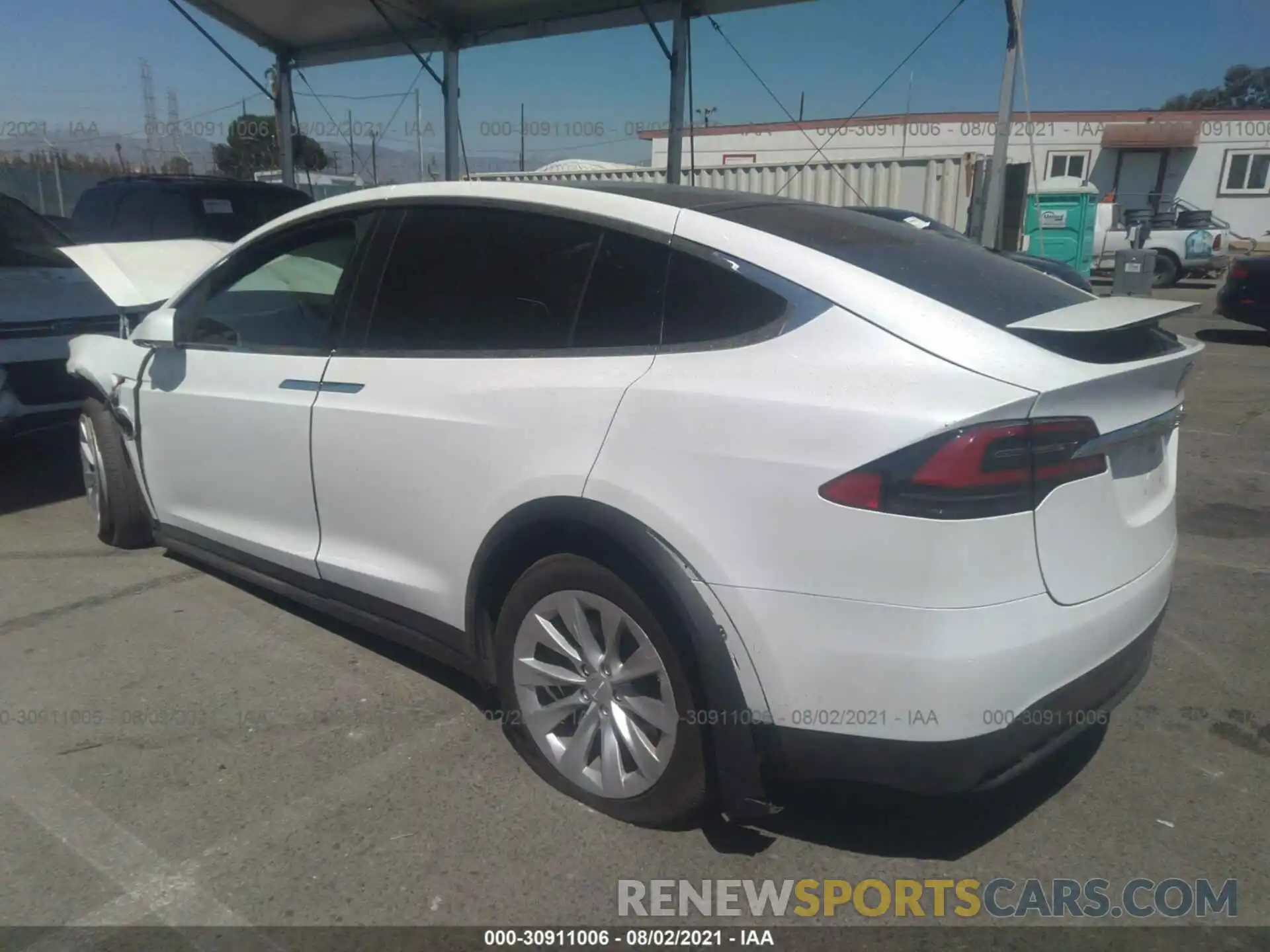 3 Фотография поврежденного автомобиля 5YJXCAE21LF235891 TESLA MODEL X 2020