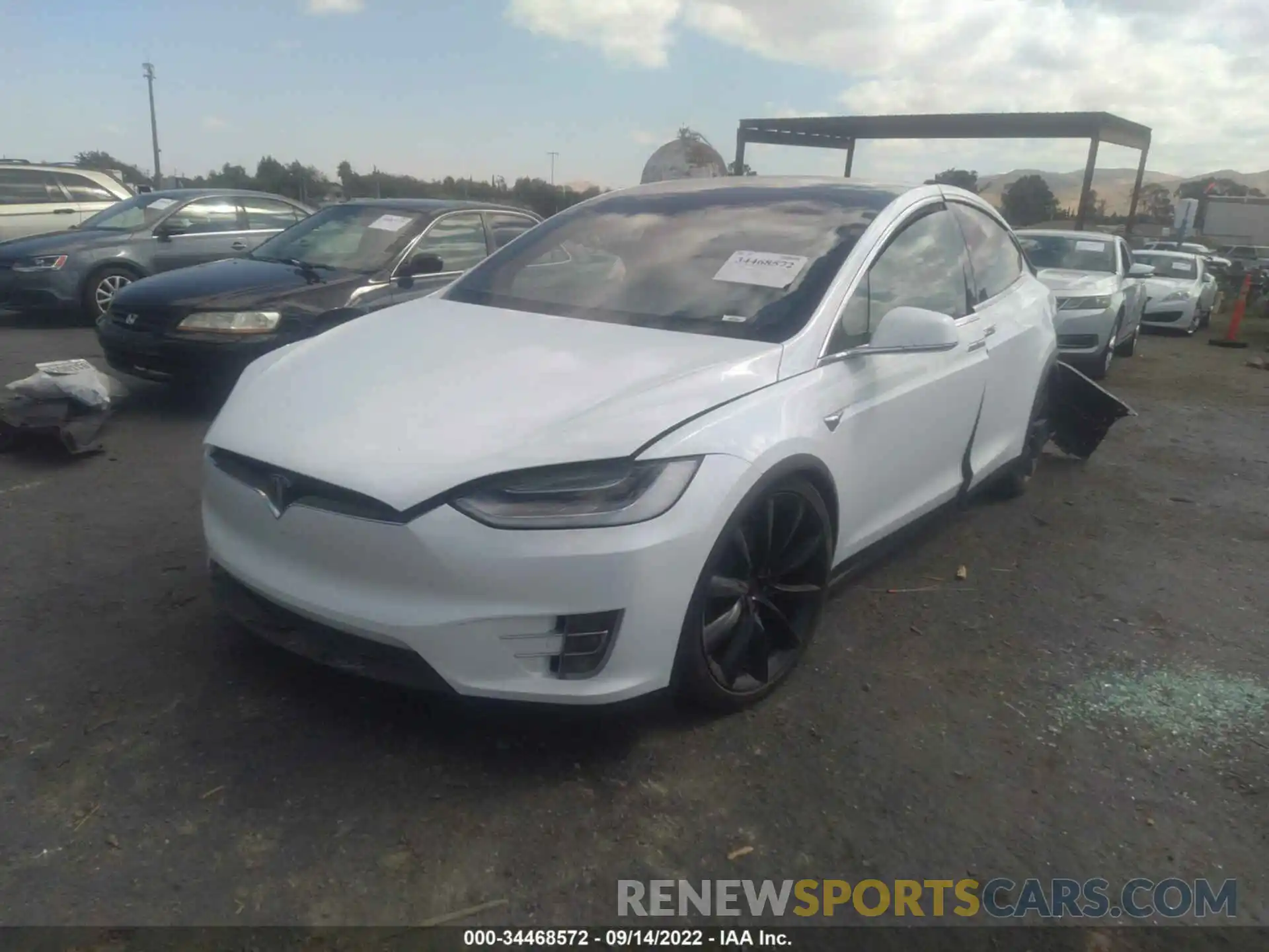 2 Фотография поврежденного автомобиля 5YJXCAE21LF305289 TESLA MODEL X 2020