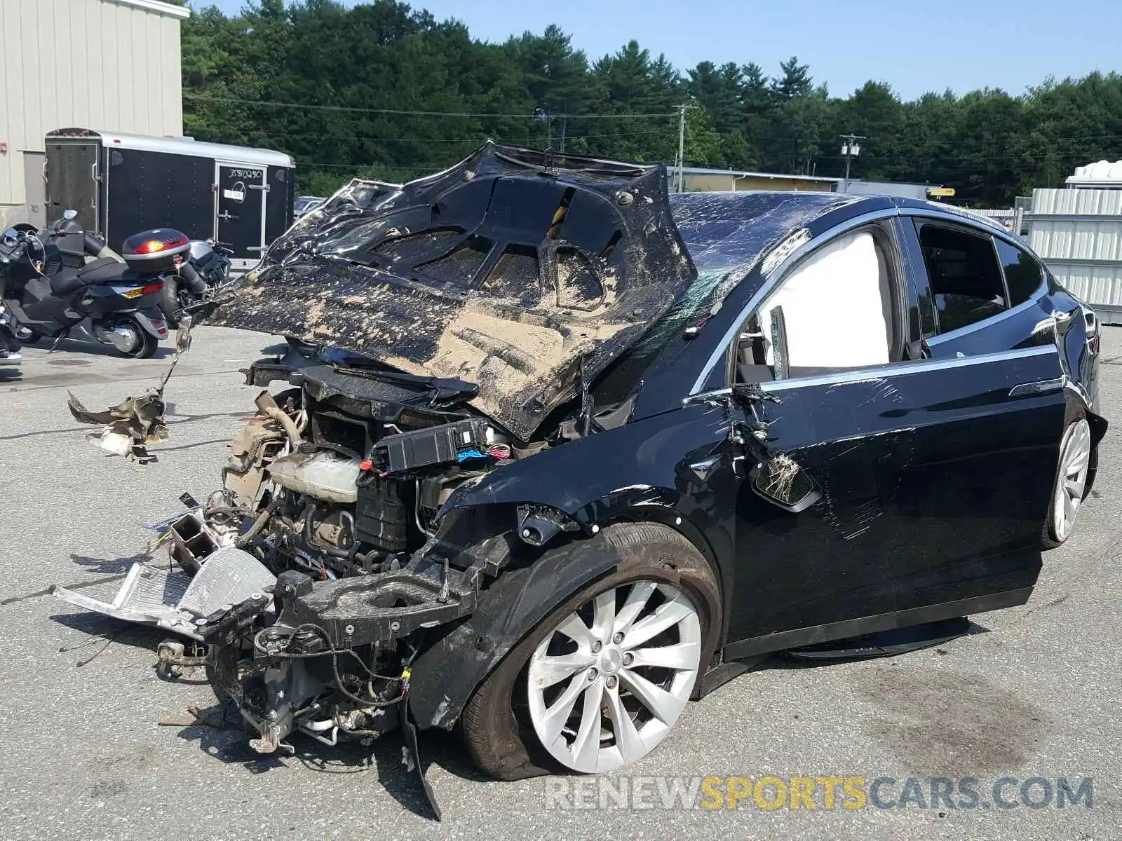 2 Photograph of a damaged car 5YJXCAE22LF243809 TESLA MODEL X 2020