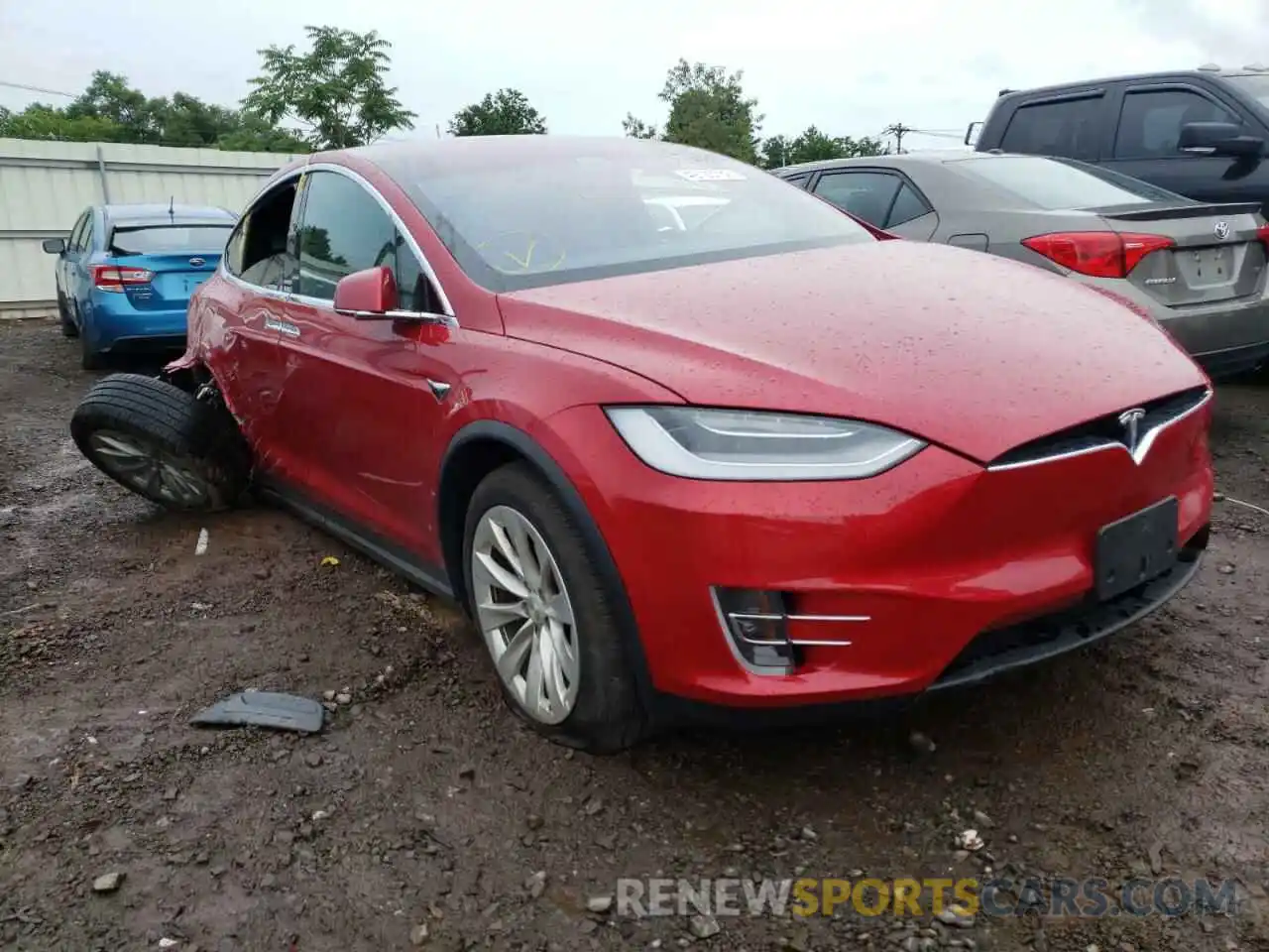 1 Фотография поврежденного автомобиля 5YJXCAE23LF244401 TESLA MODEL X 2020