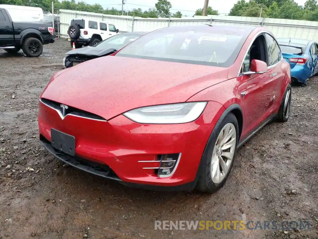 2 Фотография поврежденного автомобиля 5YJXCAE23LF244401 TESLA MODEL X 2020