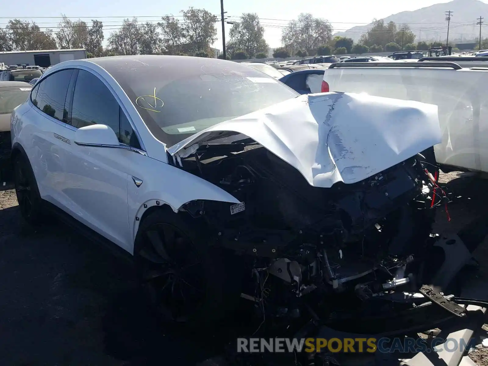 1 Photograph of a damaged car 5YJXCAE23LF296174 TESLA MODEL X 2020