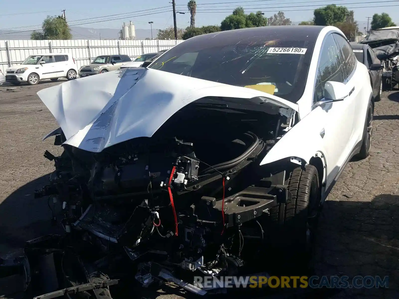 2 Photograph of a damaged car 5YJXCAE23LF296174 TESLA MODEL X 2020