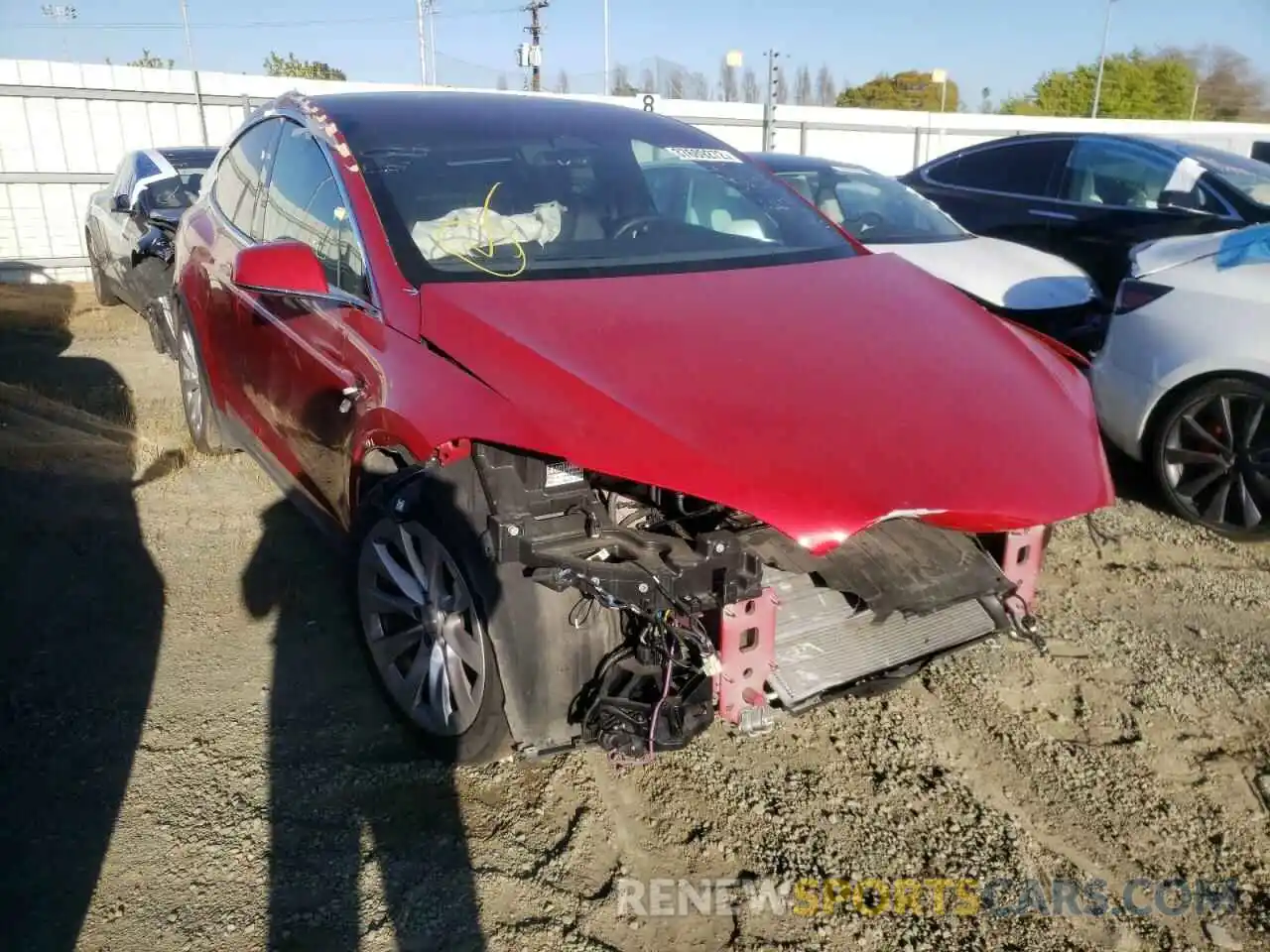 1 Photograph of a damaged car 5YJXCAE24LF262566 TESLA MODEL X 2020