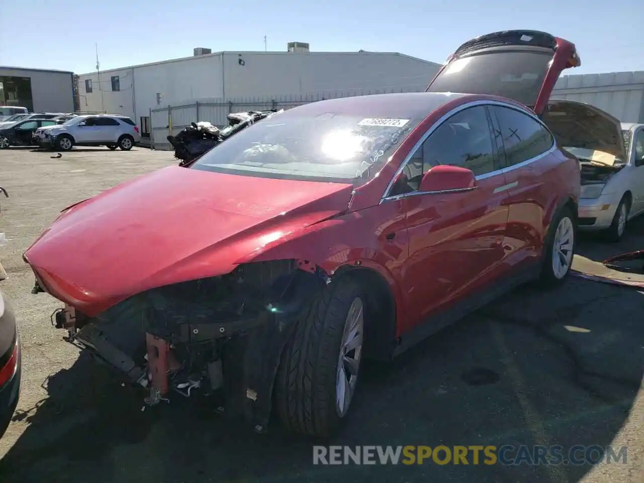 2 Photograph of a damaged car 5YJXCAE24LF262566 TESLA MODEL X 2020