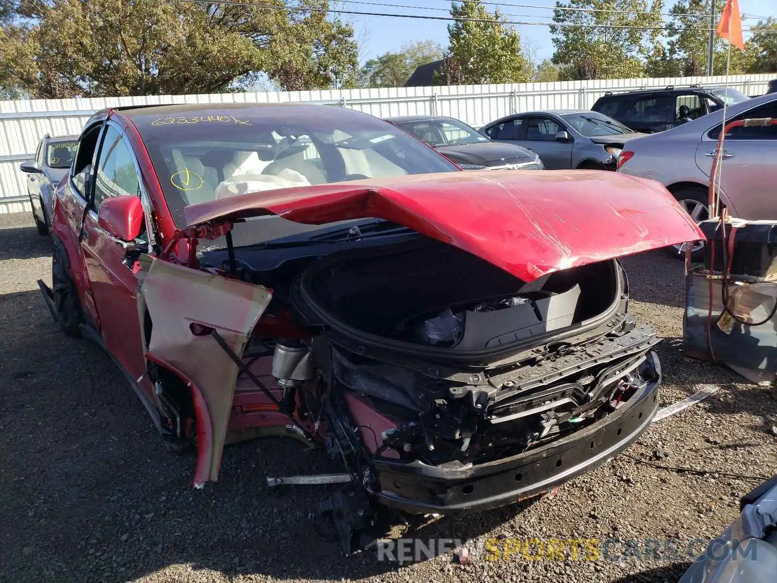 1 Photograph of a damaged car 5YJXCAE24LF286480 TESLA MODEL X 2020