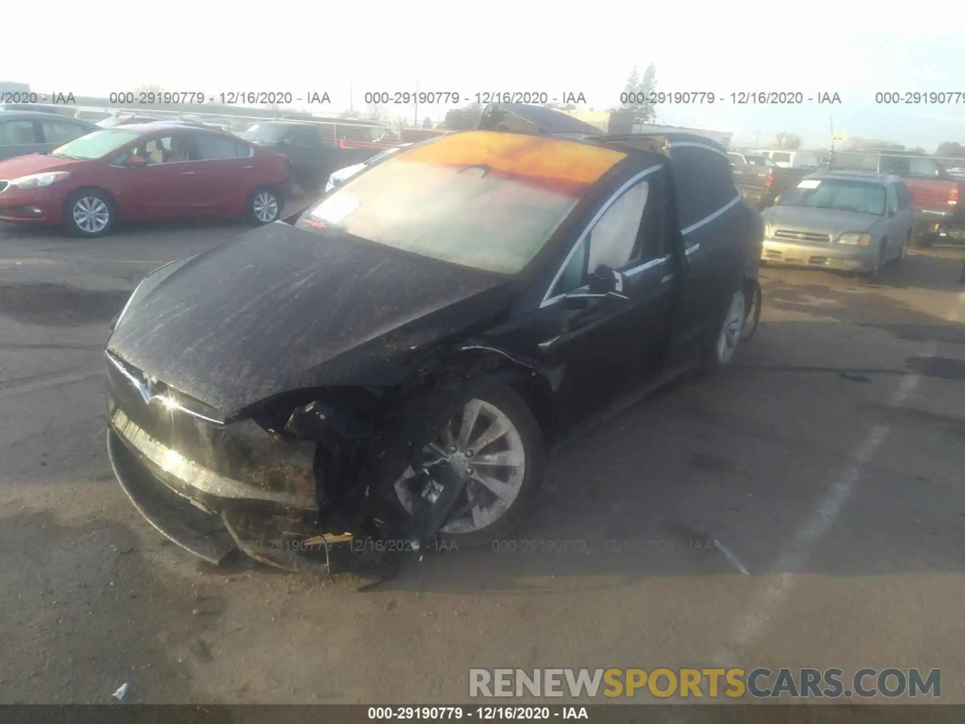 2 Фотография поврежденного автомобиля 5YJXCAE25LF231035 TESLA MODEL X 2020