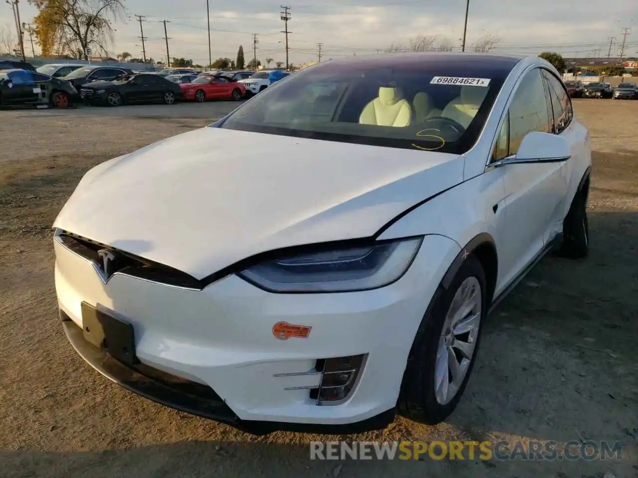 2 Photograph of a damaged car 5YJXCAE25LF238342 TESLA MODEL X 2020