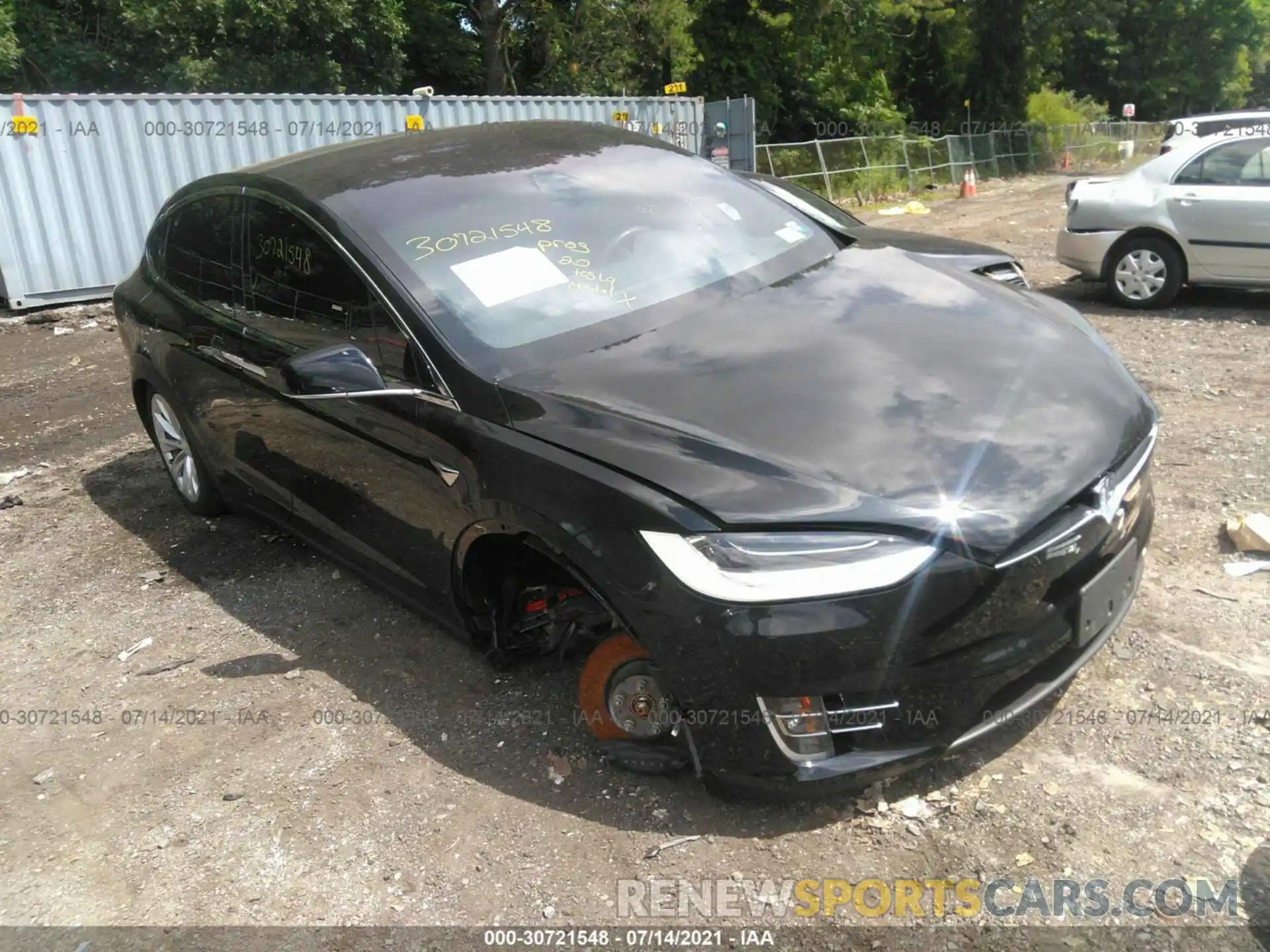 1 Photograph of a damaged car 5YJXCAE25LF271776 TESLA MODEL X 2020