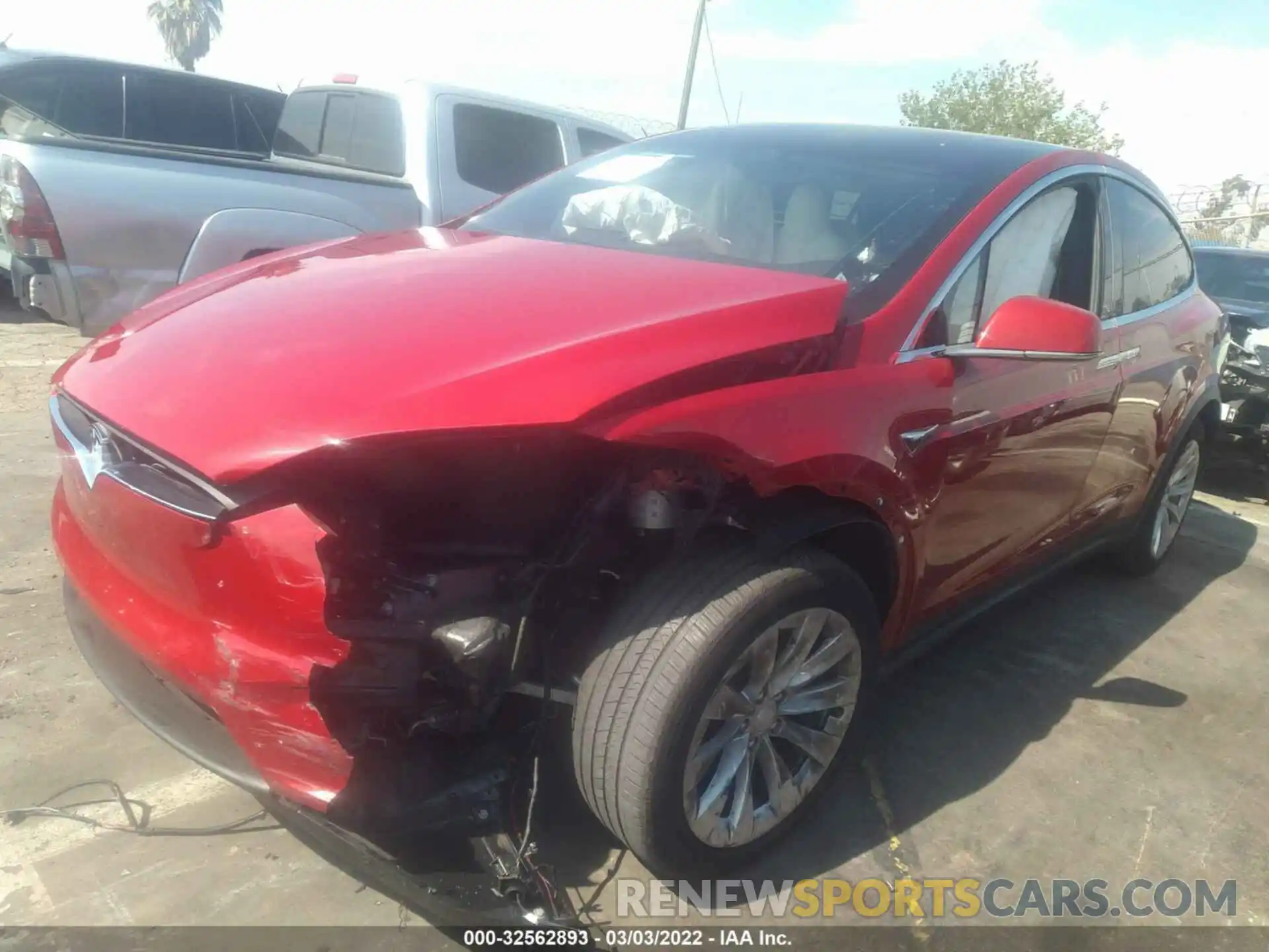 2 Photograph of a damaged car 5YJXCAE26LF239998 TESLA MODEL X 2020