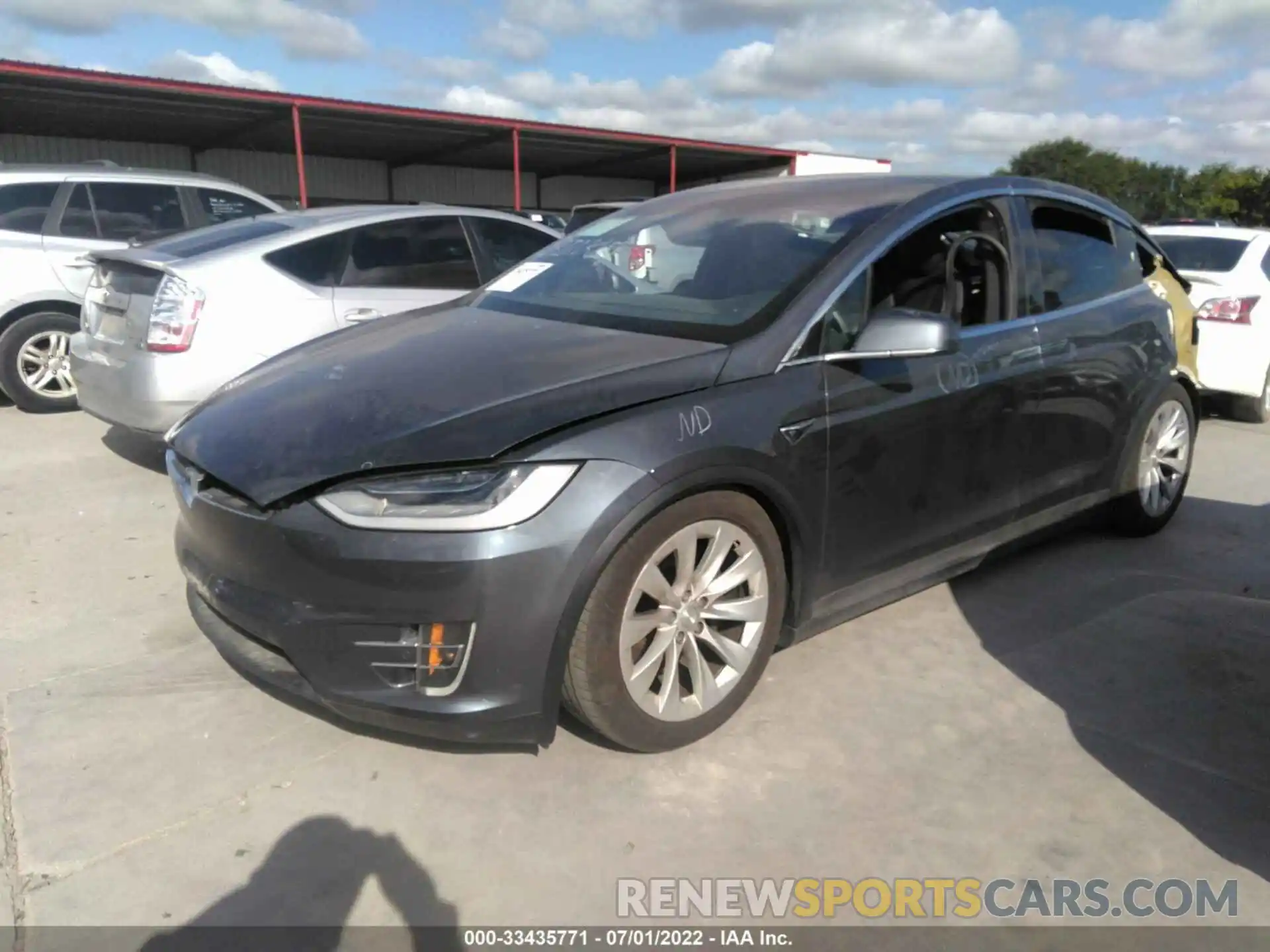 2 Фотография поврежденного автомобиля 5YJXCAE26LF244098 TESLA MODEL X 2020