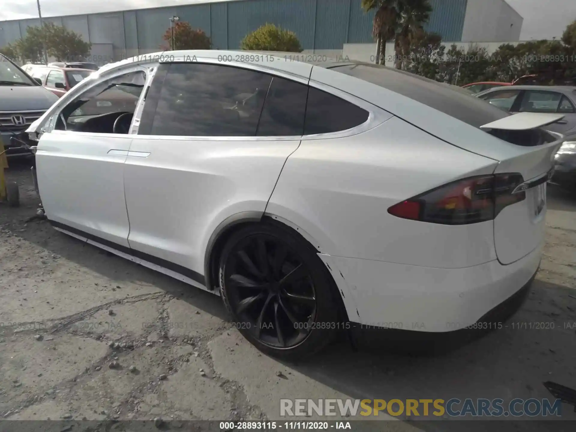 3 Photograph of a damaged car 5YJXCAE26LF304560 TESLA MODEL X 2020