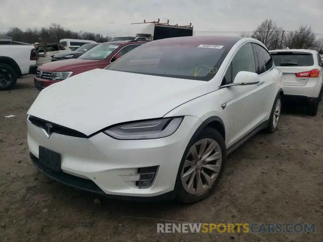 2 Photograph of a damaged car 5YJXCAE27LF238696 TESLA MODEL X 2020