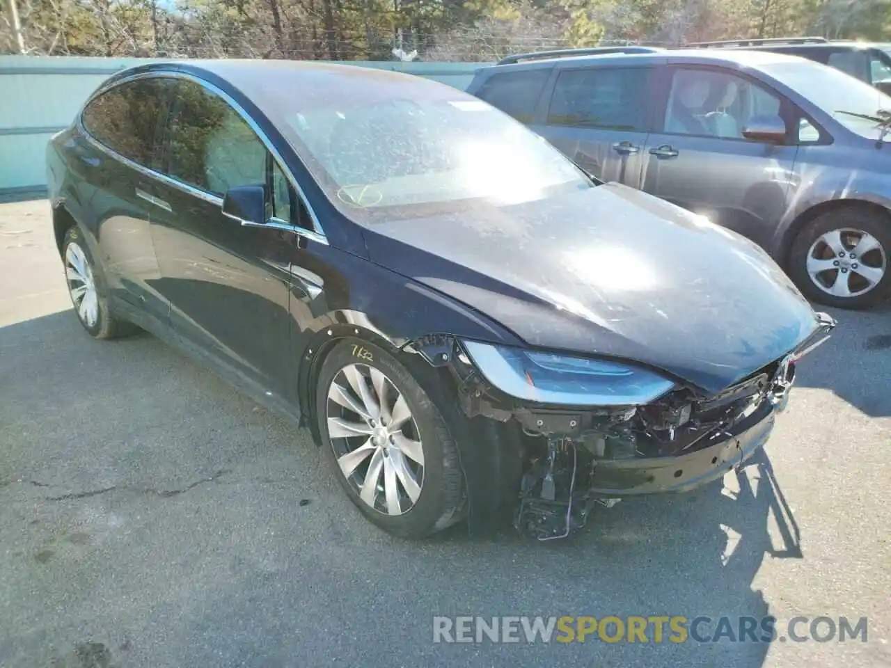 1 Photograph of a damaged car 5YJXCAE27LF245910 TESLA MODEL X 2020