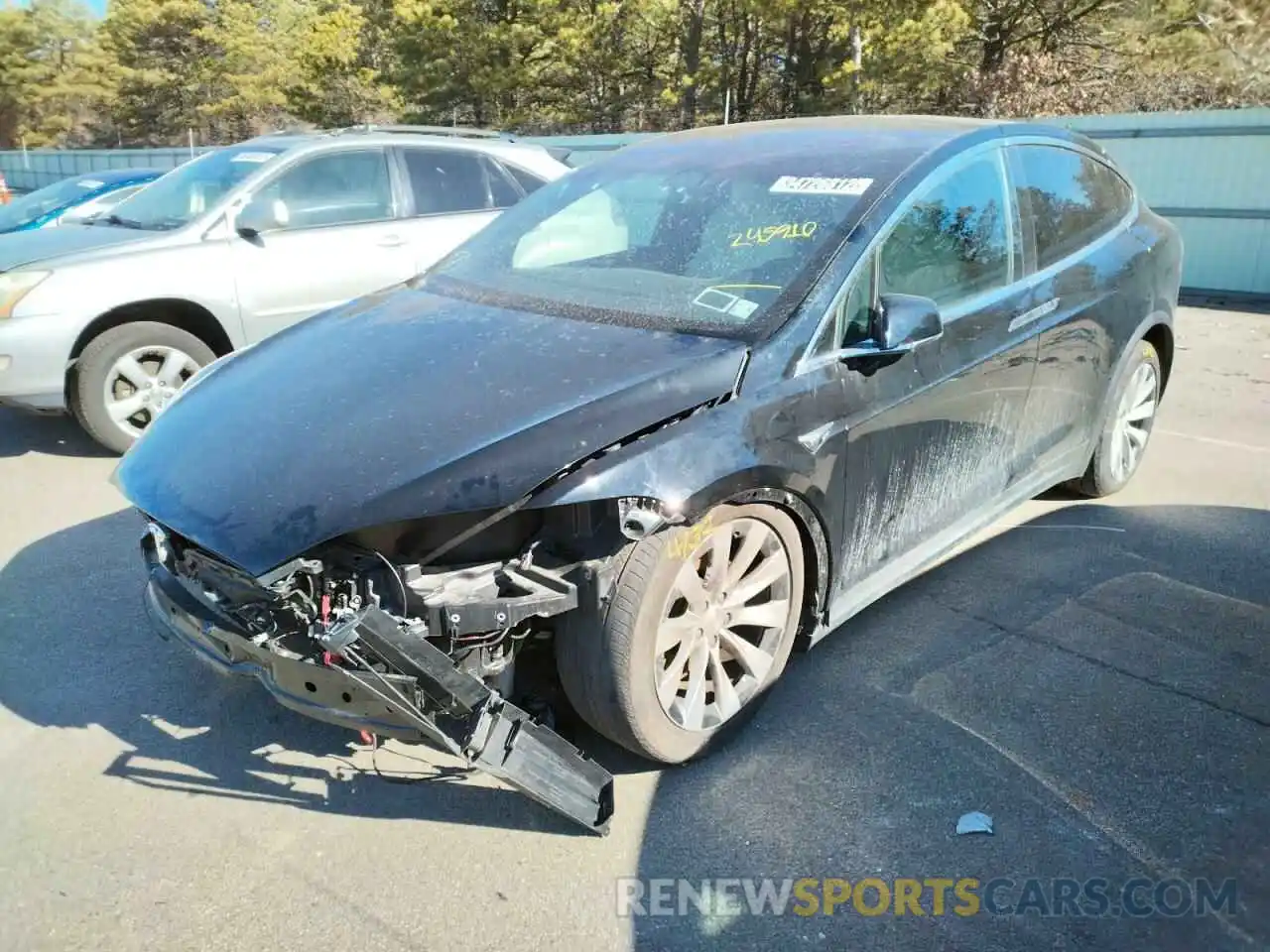 2 Photograph of a damaged car 5YJXCAE27LF245910 TESLA MODEL X 2020