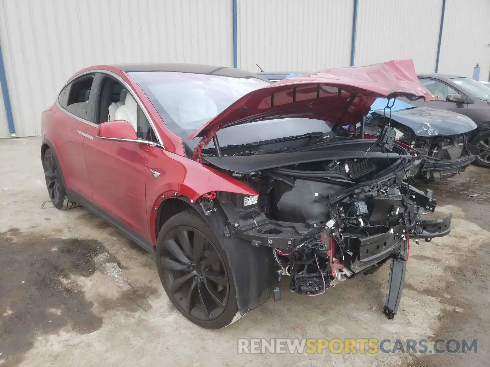 1 Photograph of a damaged car 5YJXCAE27LF250329 TESLA MODEL X 2020