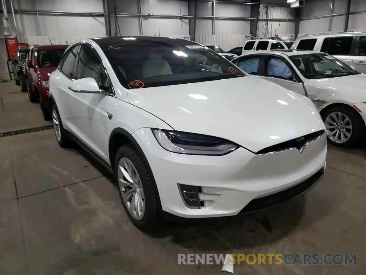 1 Photograph of a damaged car 5YJXCAE28LF263896 TESLA MODEL X 2020