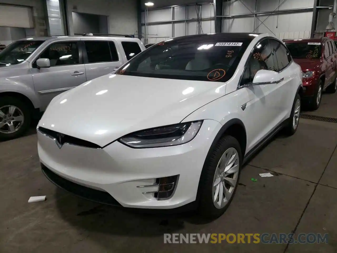 2 Photograph of a damaged car 5YJXCAE28LF263896 TESLA MODEL X 2020