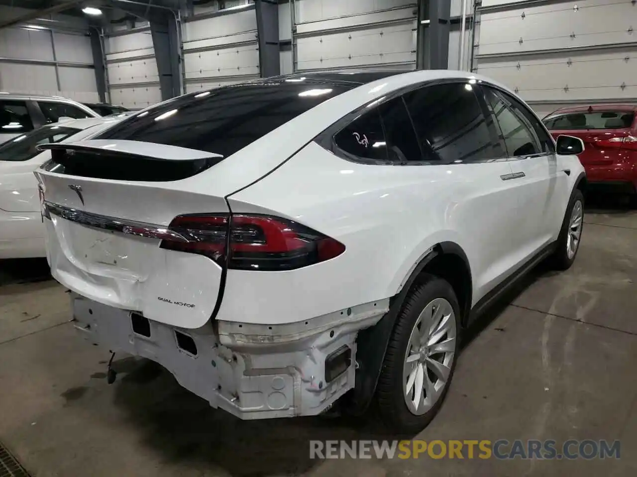 4 Photograph of a damaged car 5YJXCAE28LF263896 TESLA MODEL X 2020