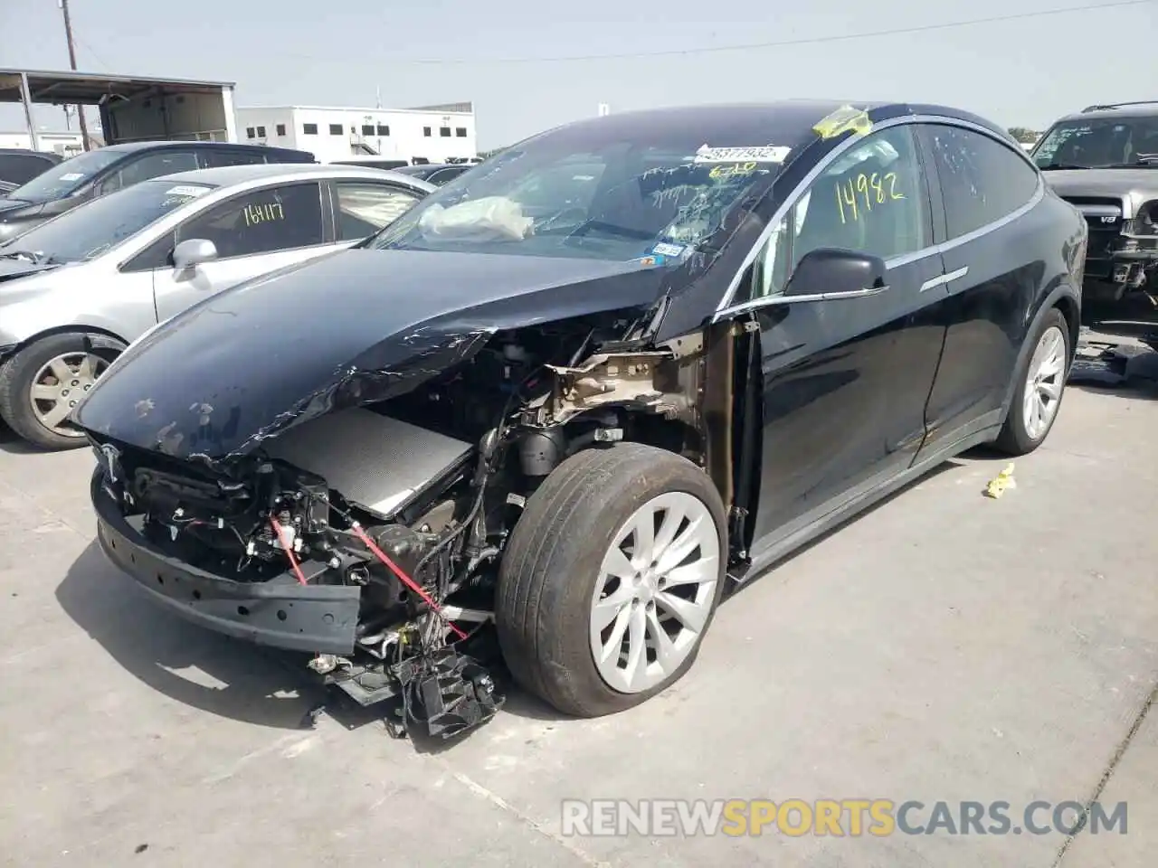 2 Photograph of a damaged car 5YJXCAE28LF301966 TESLA MODEL X 2020