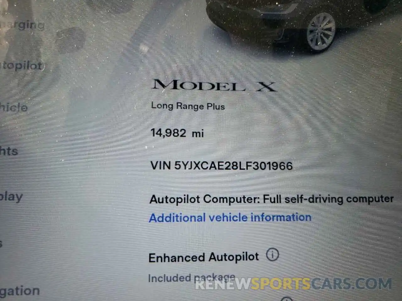 8 Photograph of a damaged car 5YJXCAE28LF301966 TESLA MODEL X 2020