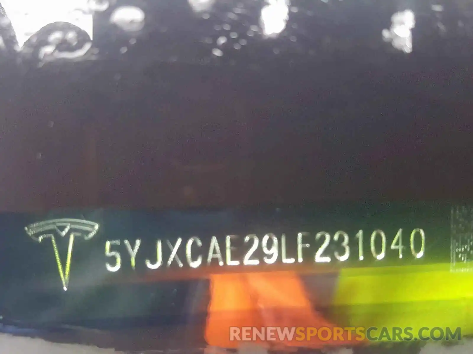 10 Photograph of a damaged car 5YJXCAE29LF231040 TESLA MODEL X 2020