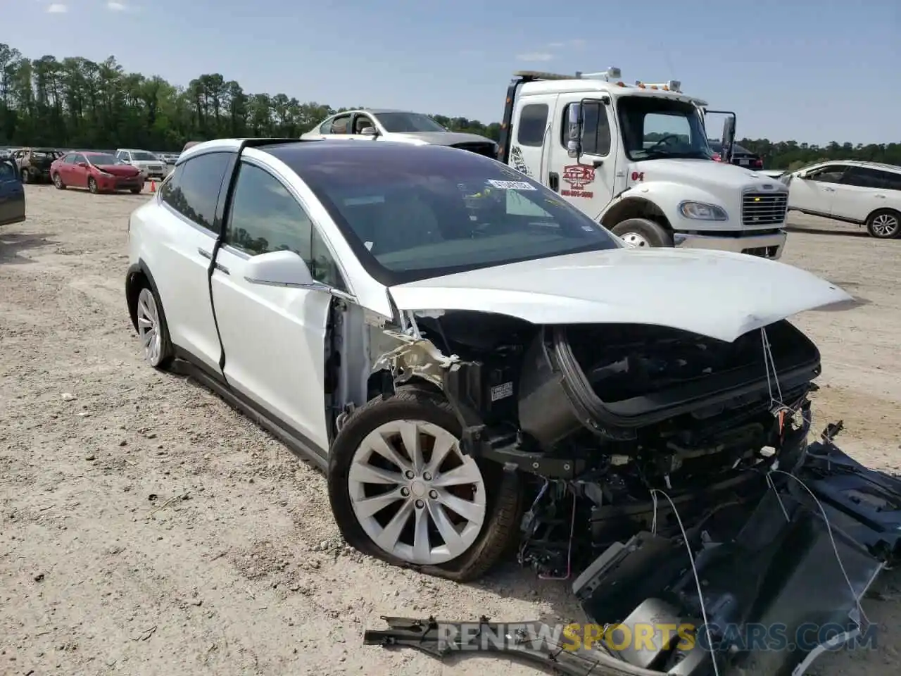 1 Photograph of a damaged car 5YJXCAE29LF233449 TESLA MODEL X 2020