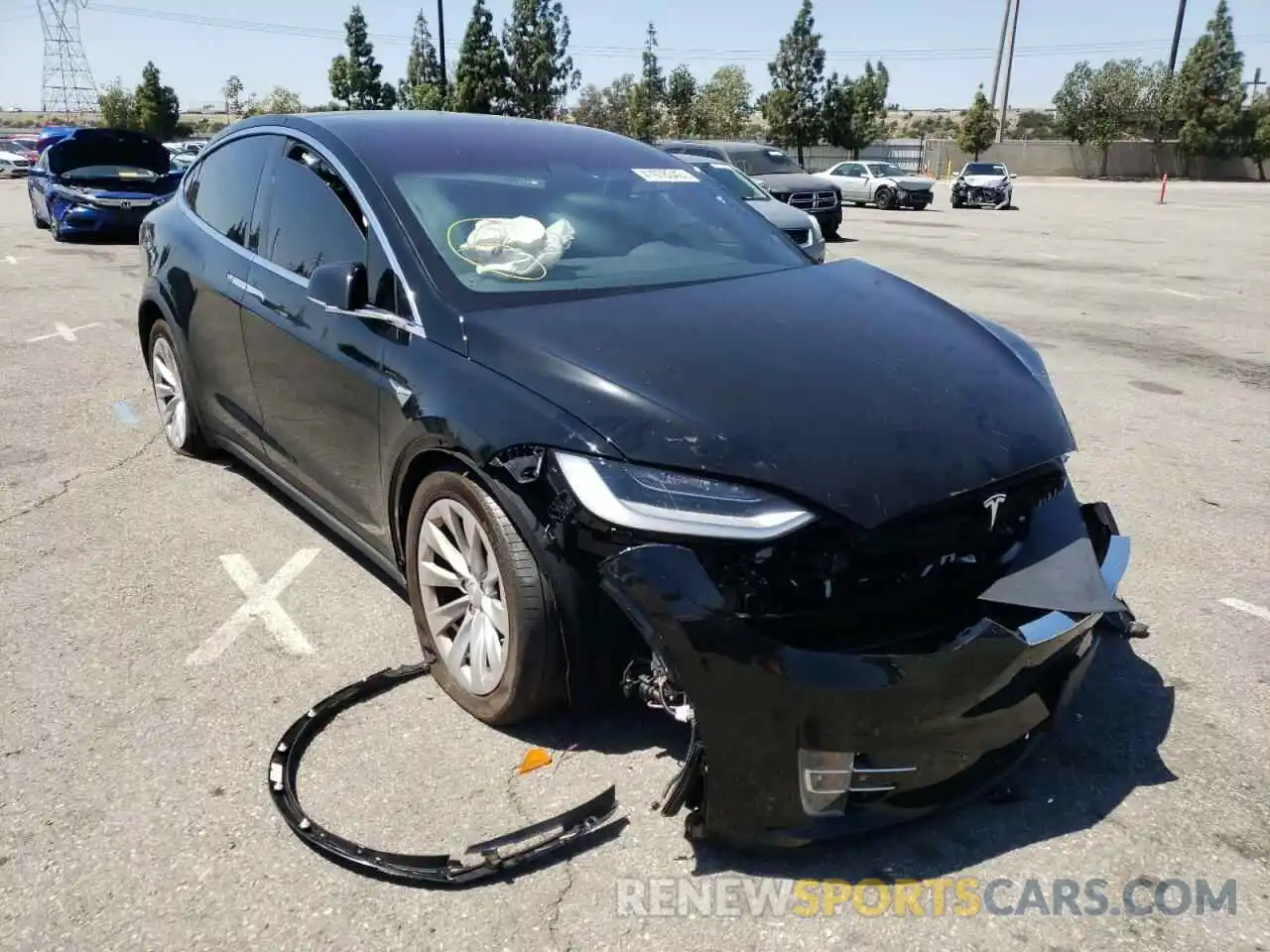 1 Photograph of a damaged car 5YJXCAE29LF240904 TESLA MODEL X 2020