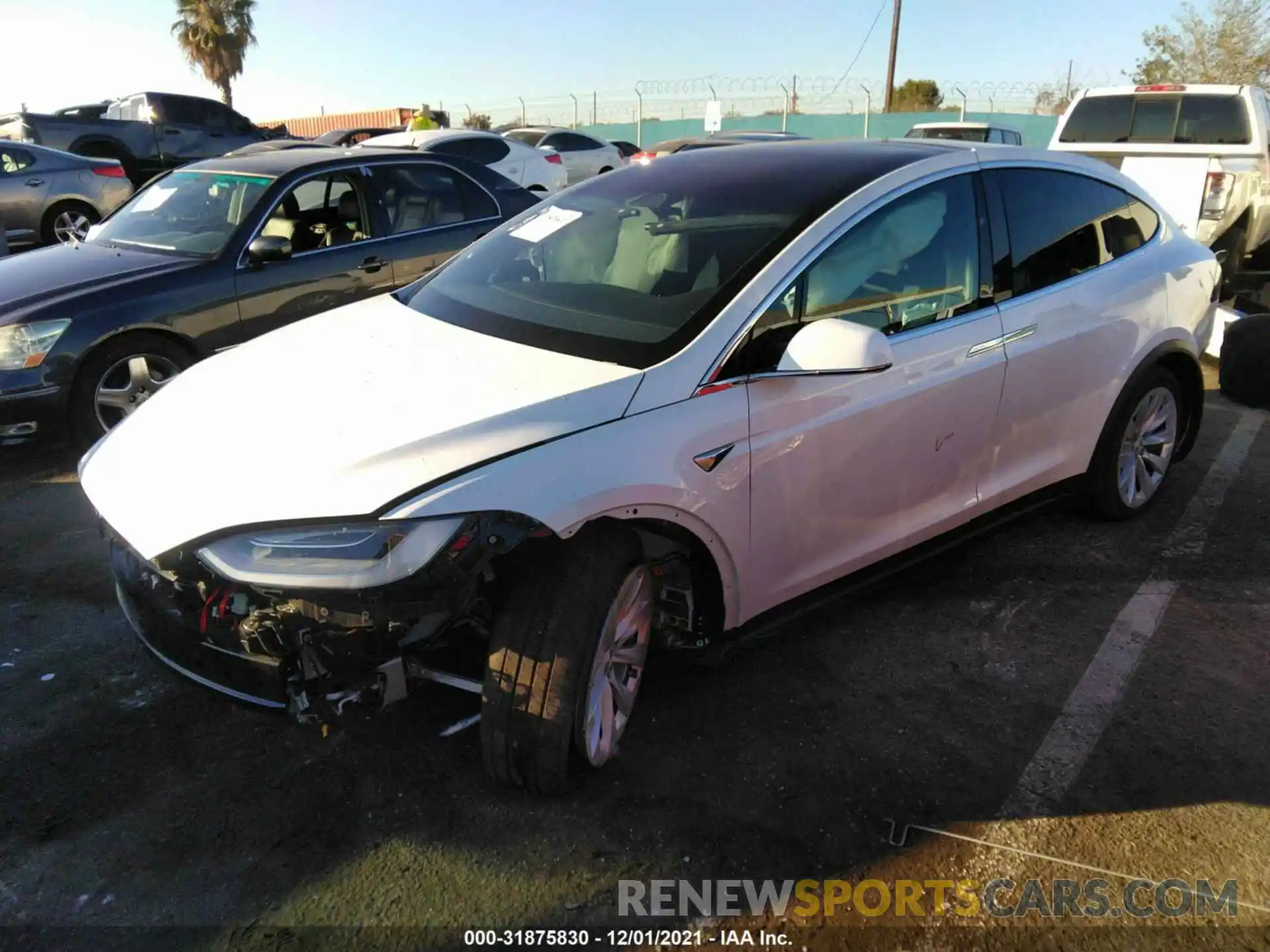 2 Photograph of a damaged car 5YJXCAE29LF249313 TESLA MODEL X 2020