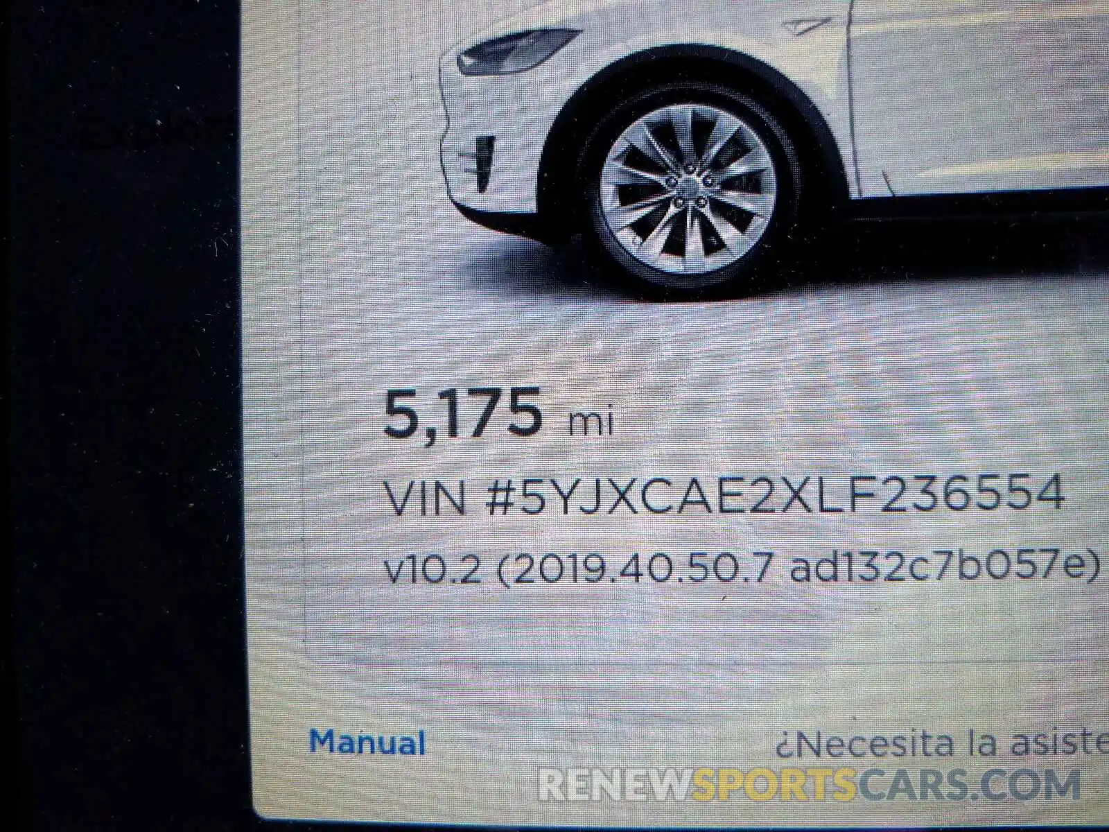 8 Фотография поврежденного автомобиля 5YJXCAE2XLF236554 TESLA MODEL X 2020