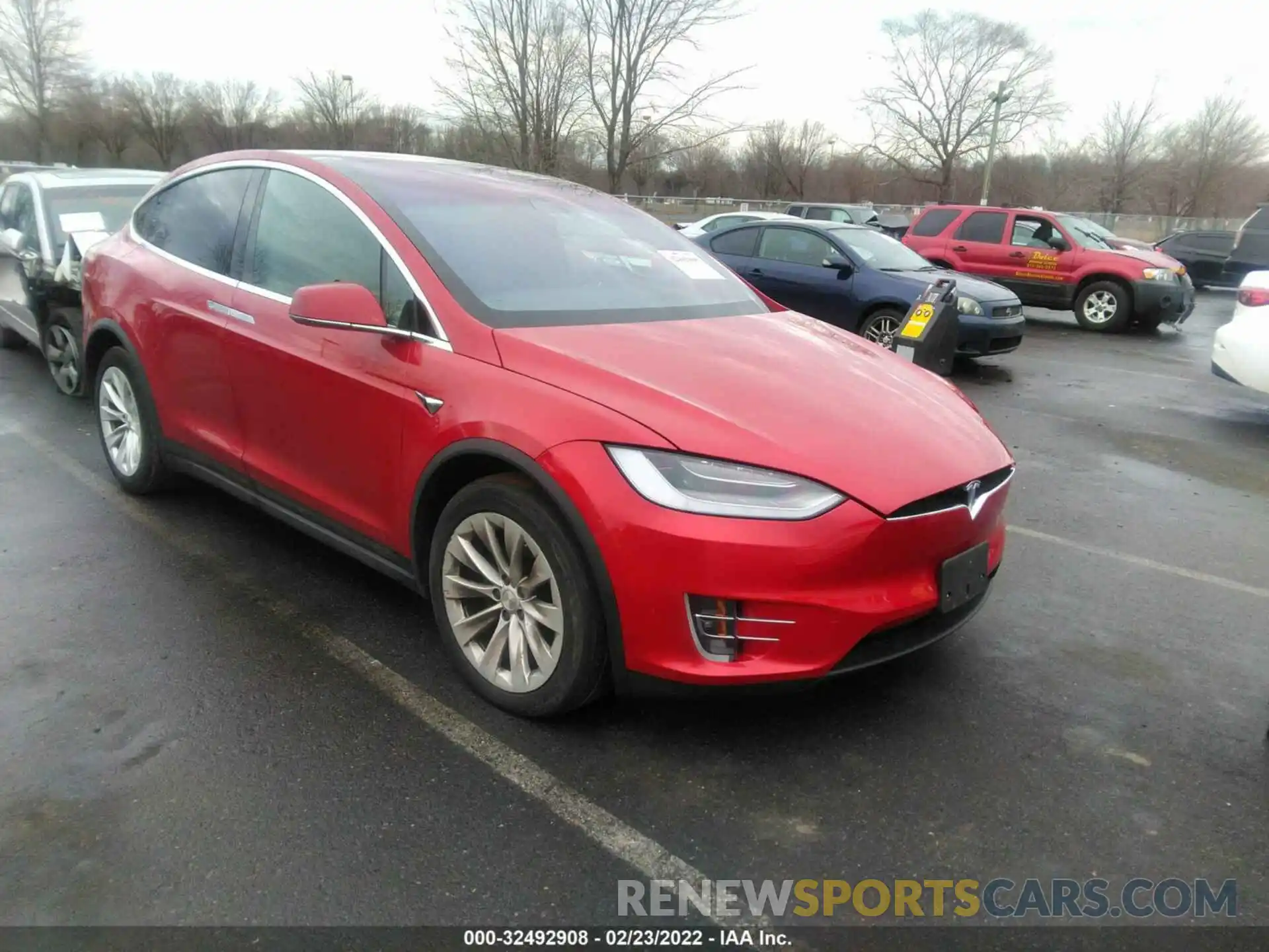 1 Photograph of a damaged car 5YJXCAE2XLF237297 TESLA MODEL X 2020